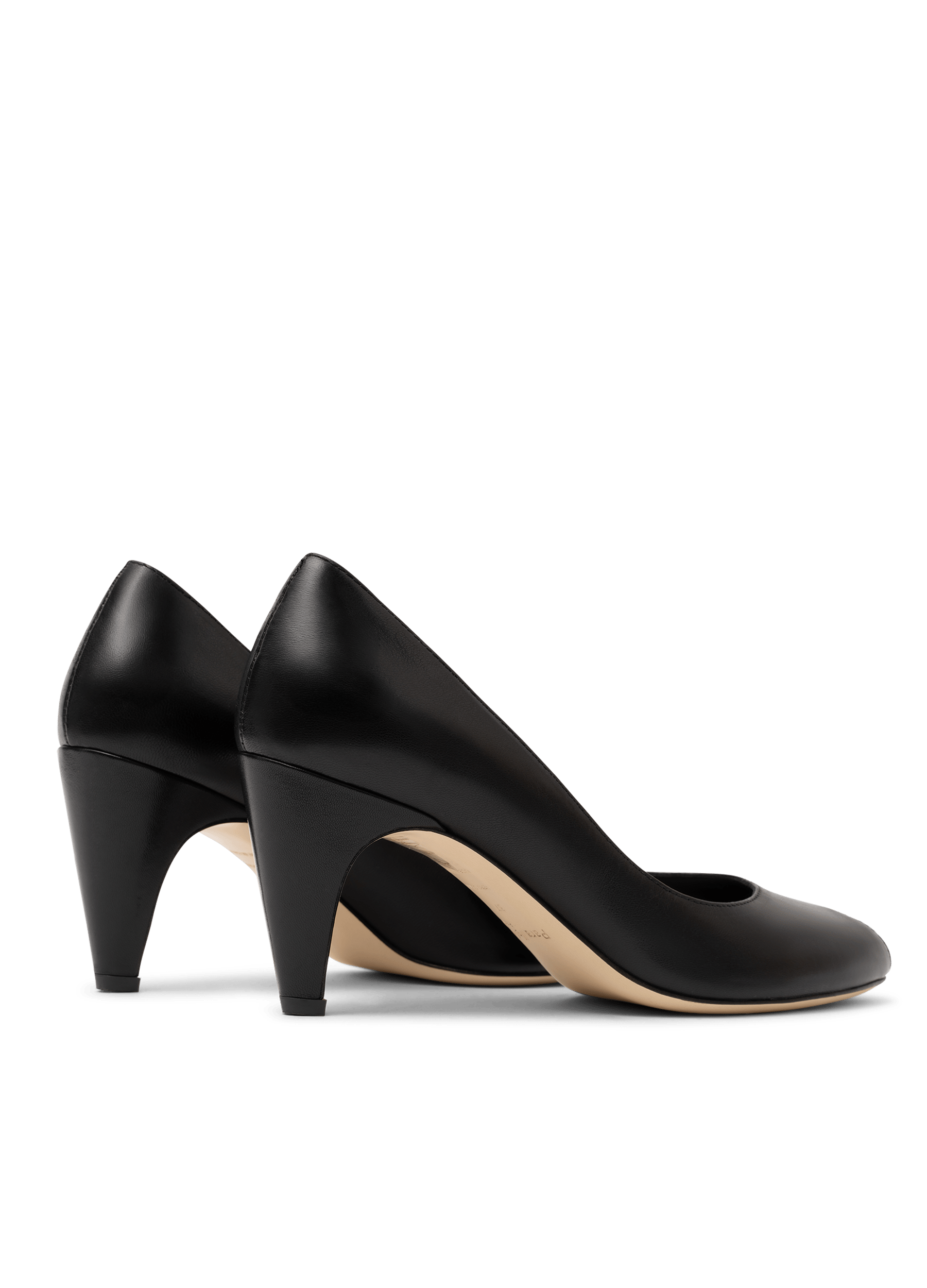 Escarpins en cuir nappa noir PARALLELE PARIS Noir