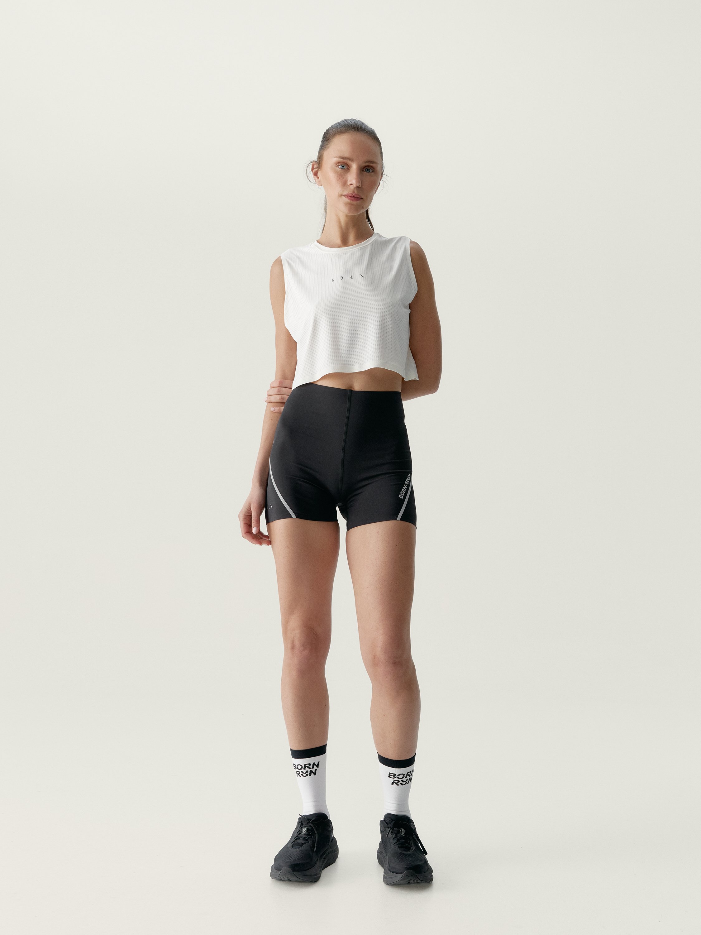 Women's running sports t-shirt by NYX Performance BORN White