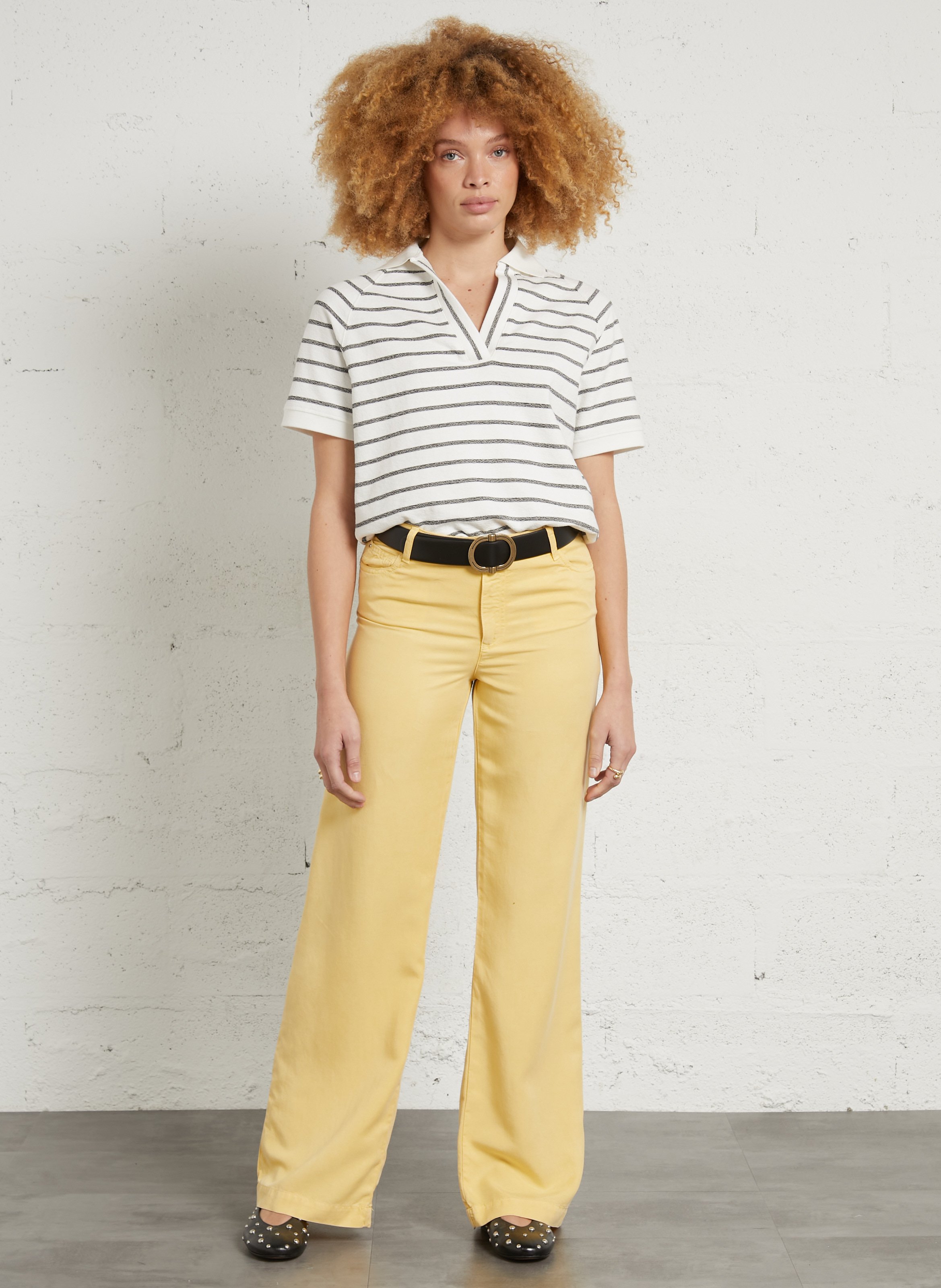 Pantalon droit MAISON 123 Jaune