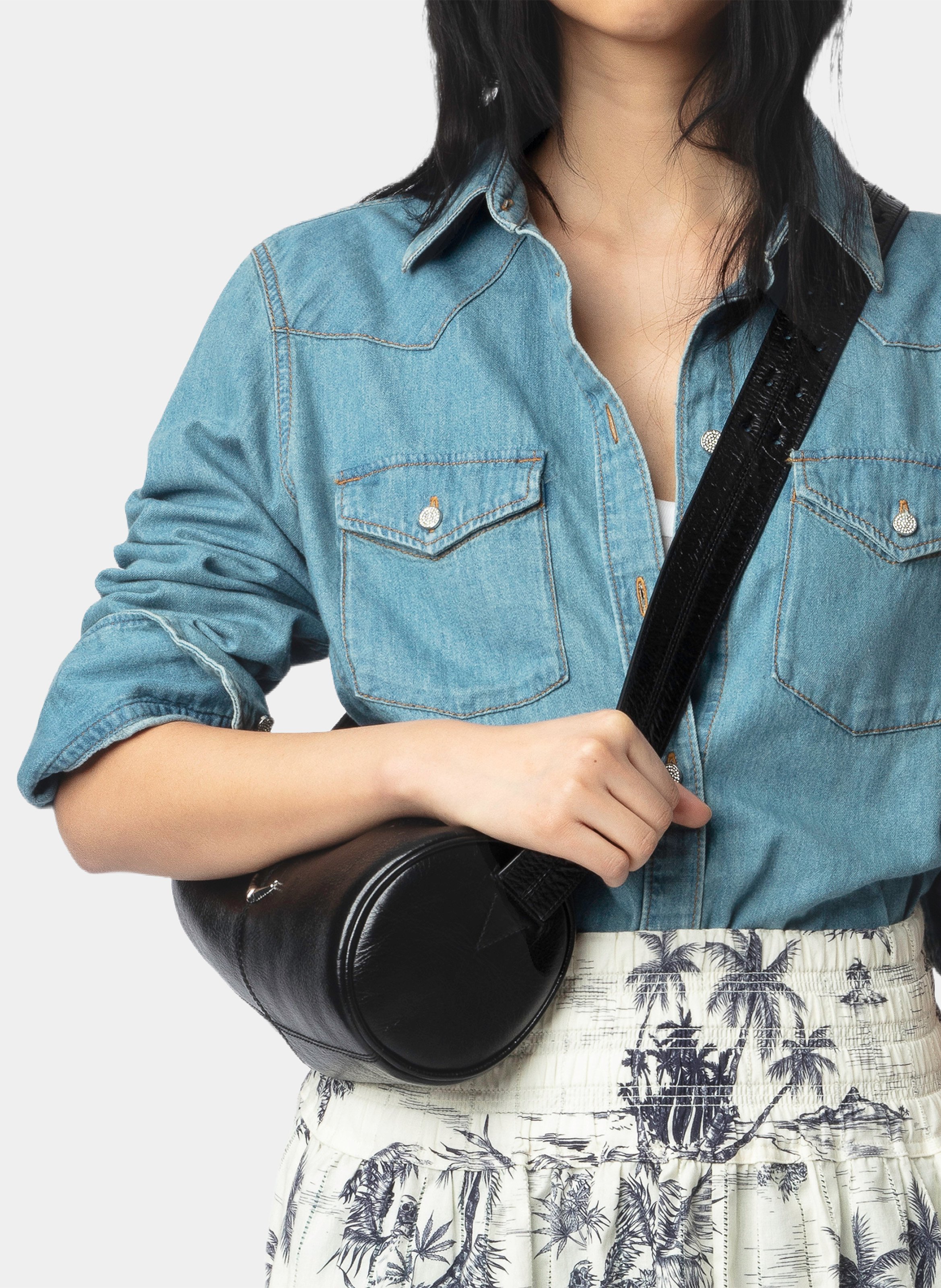 Chemise droite en coton ZADIG&VOLTAIRE Bleu