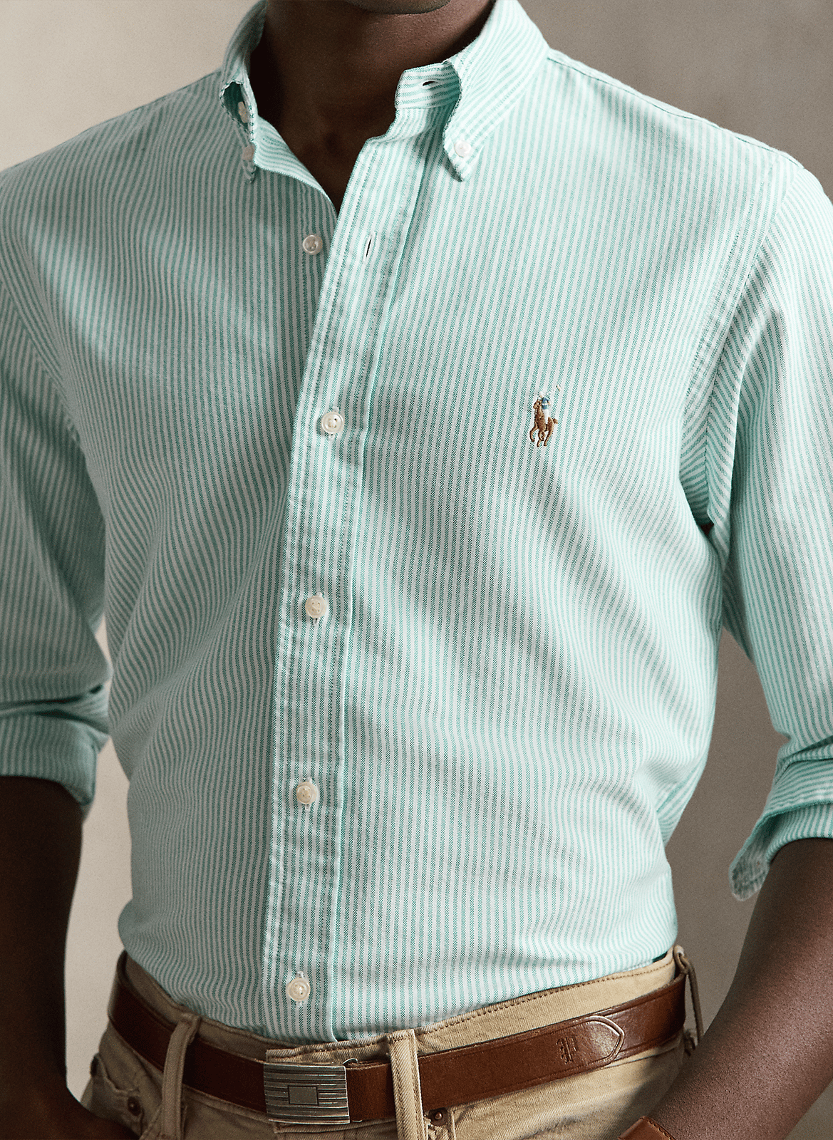 Baumwollhemd mit Print  POLO RALPH LAUREN Grun