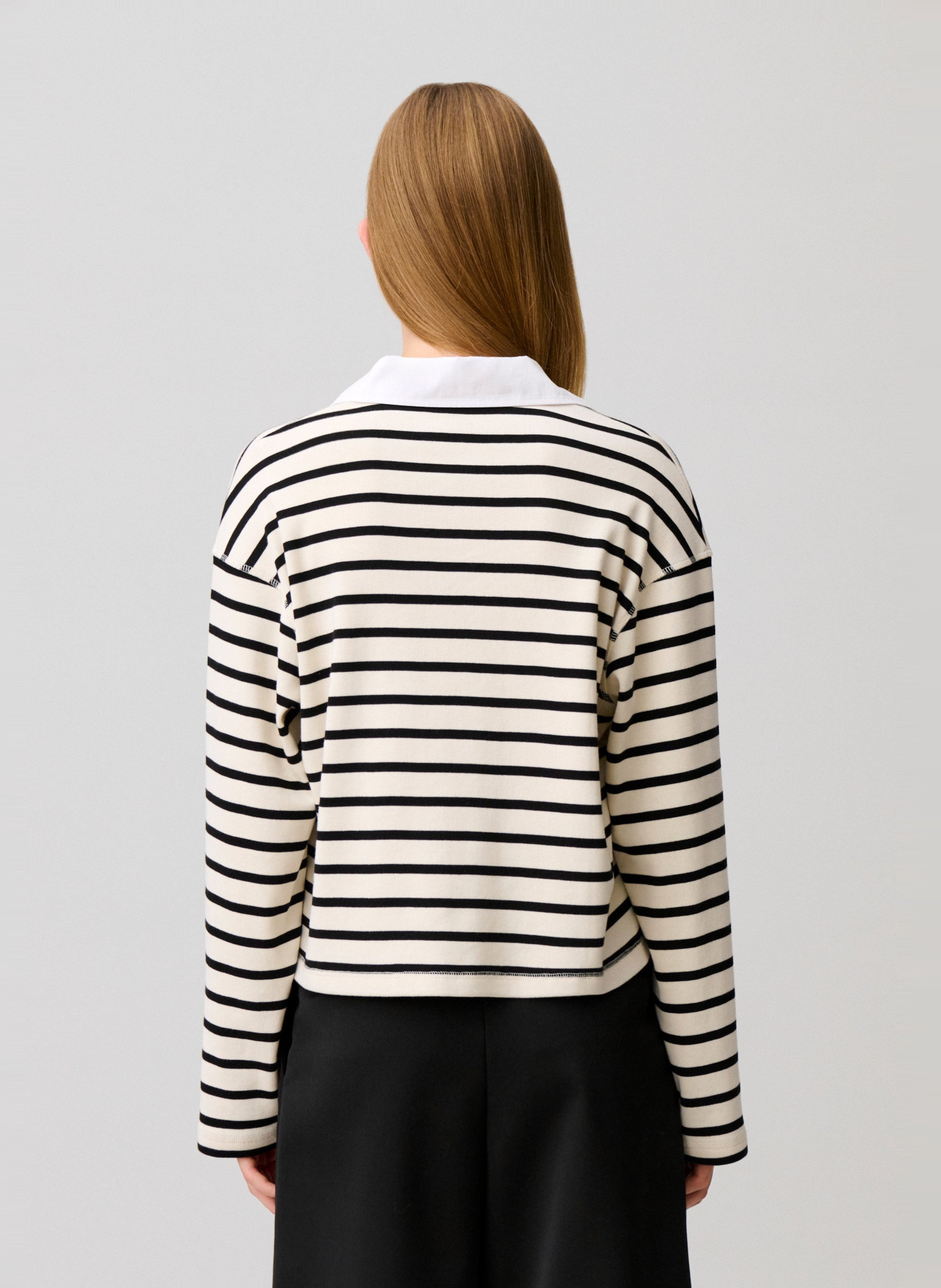 Tee-shirt droit en coton rayé CLAUDIE PIERLOT Multicolore