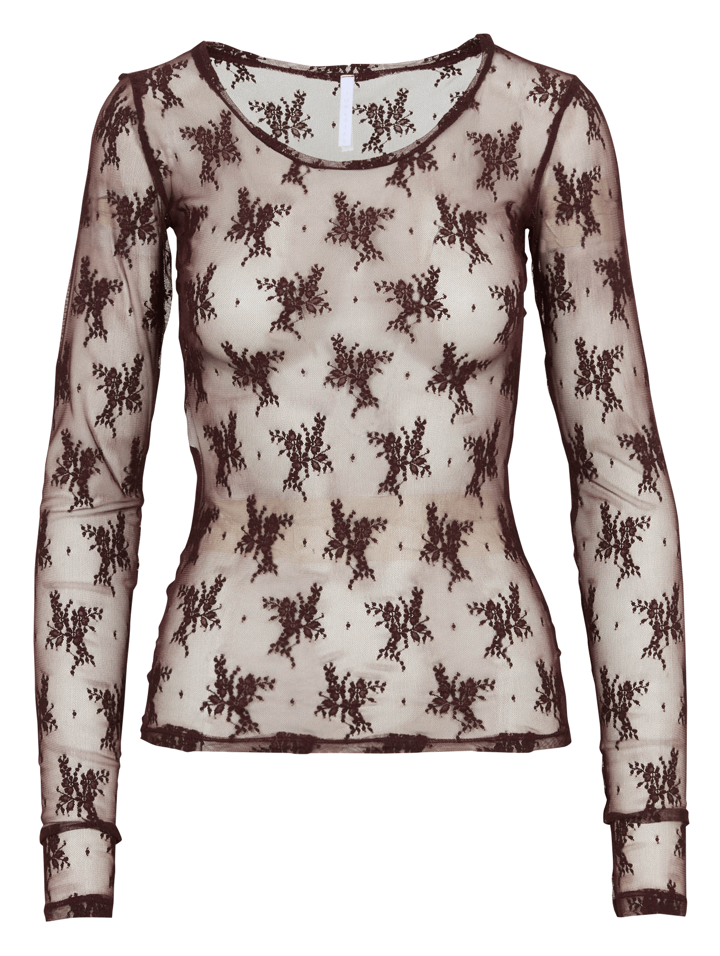 Round neck t-shirt with floral embroidery IMPERIAL Black
