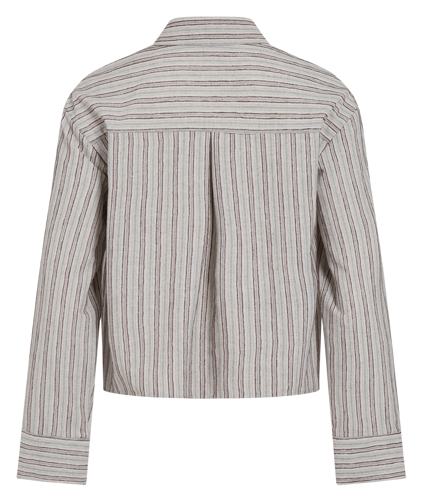 Chemise droite à rayures VILA Gris