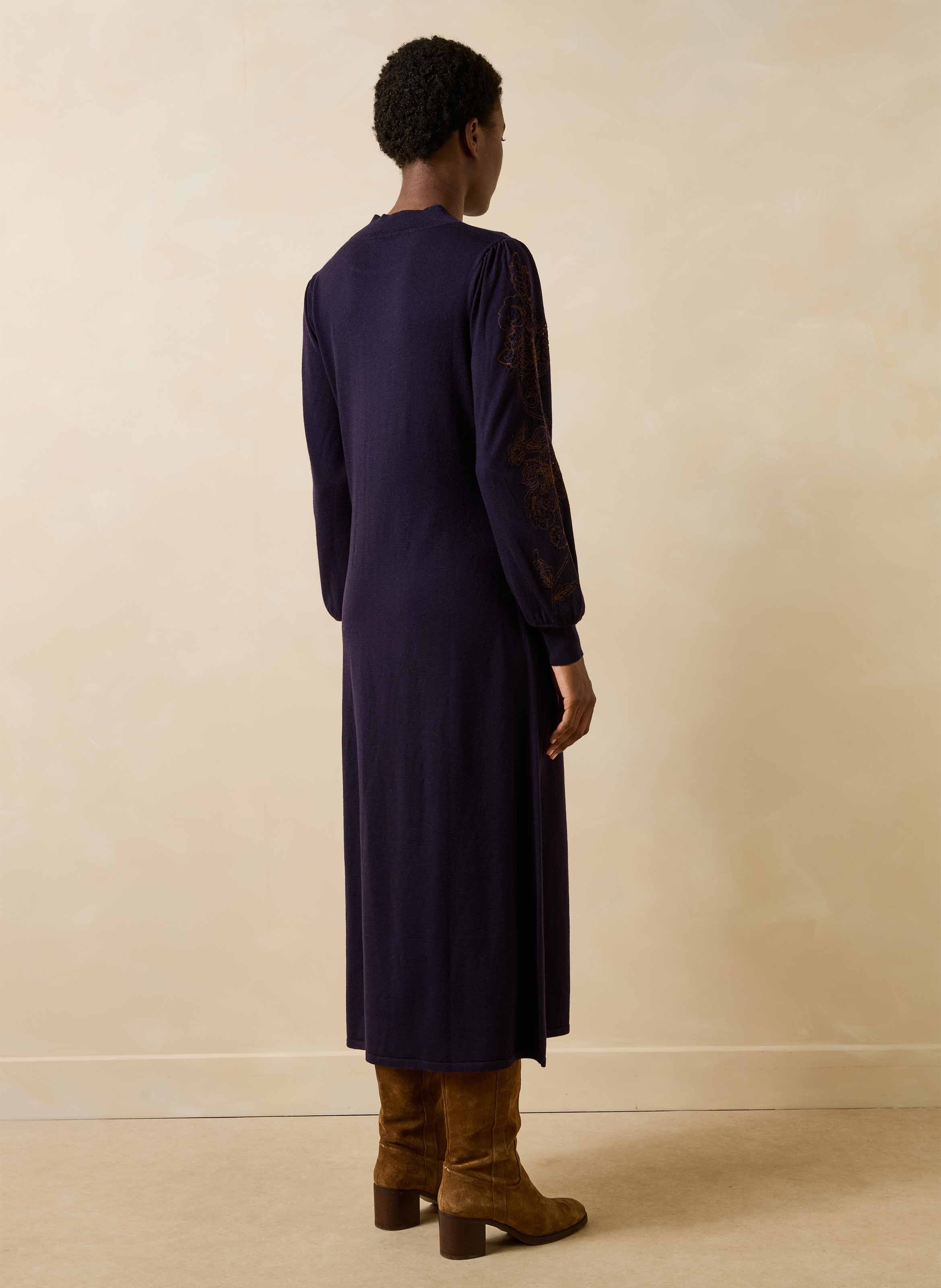 Langes, weites Pulloverkleid LA FEE MARABOUTEE Mehrfarbig