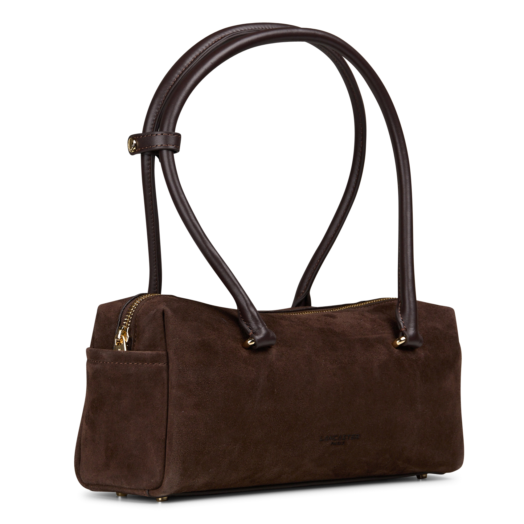 Handtasche aus Veloursleder LANCASTER PARIS Braun