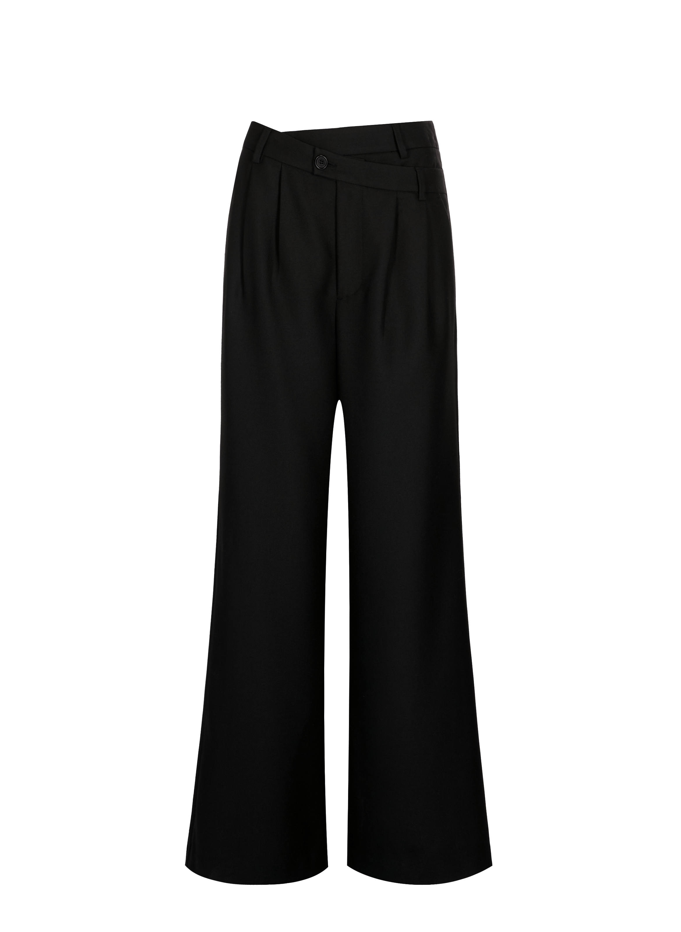 Wide-leg high-waisted pants ucros SAISON 1865 Black