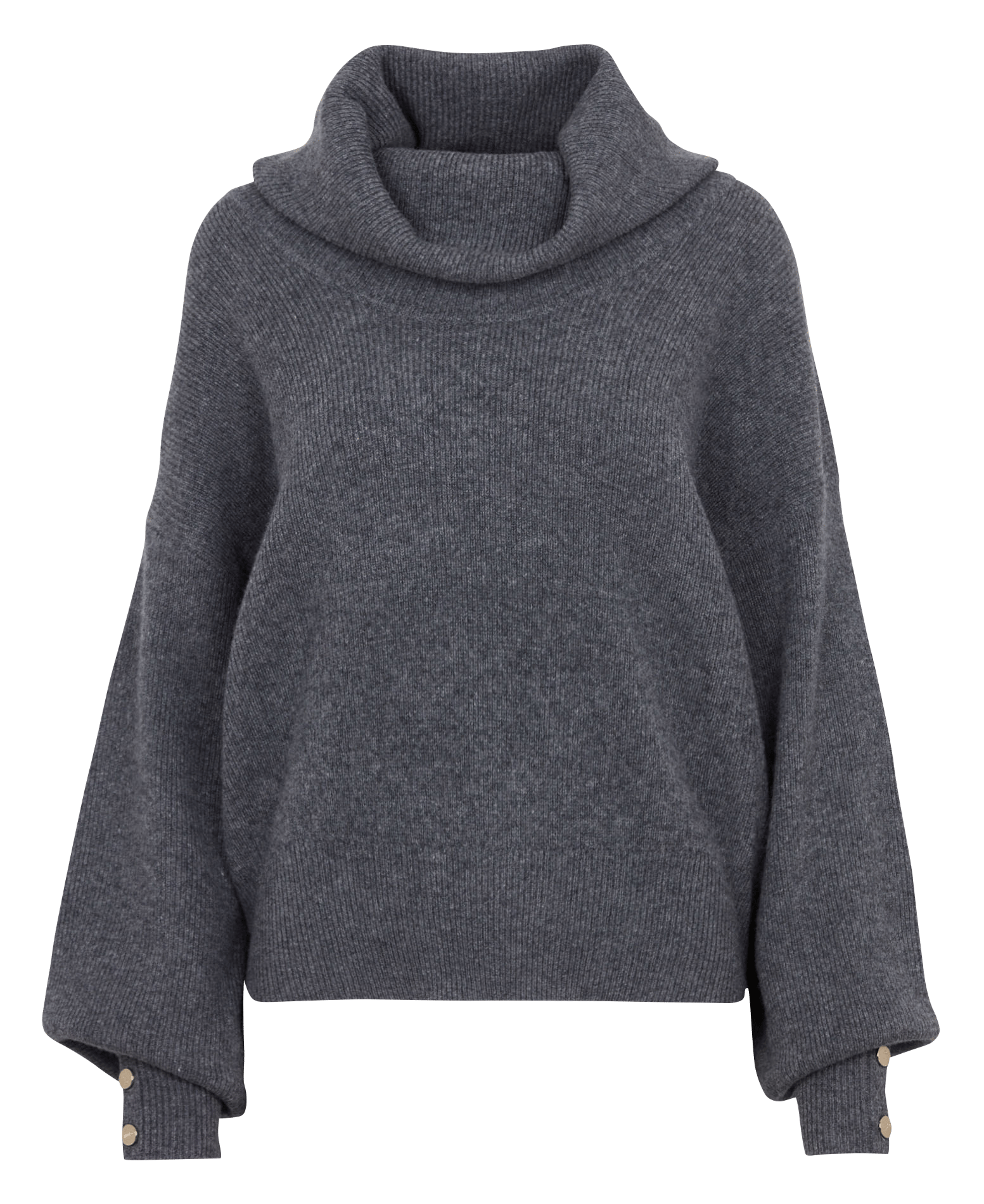 Weiter Rollkragenpullover aus Wolle LIU JO Grau