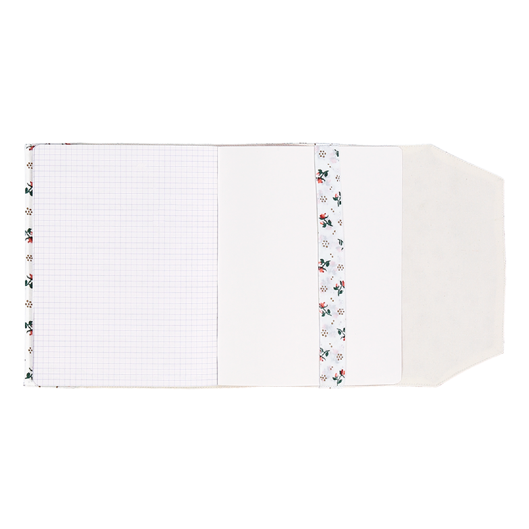 Protège carnet de santé imprimé en coton LUCAS DU TERTRE White