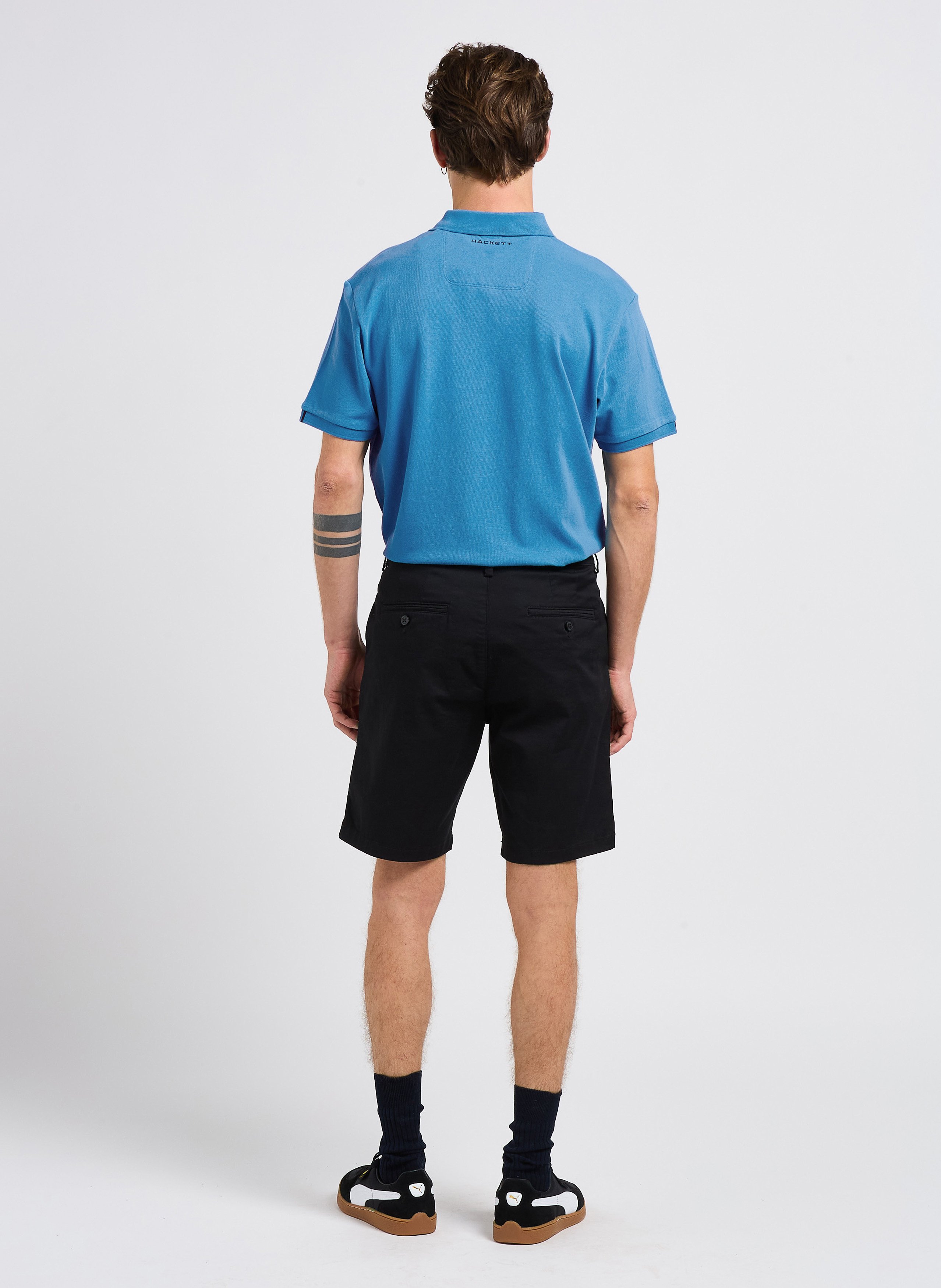 Short in blended organic cotton SELECTED Black