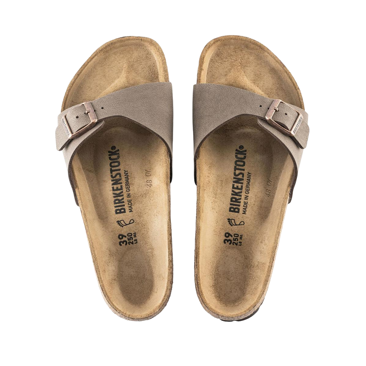 Faux leather sandals BIRKENSTOCK Brown