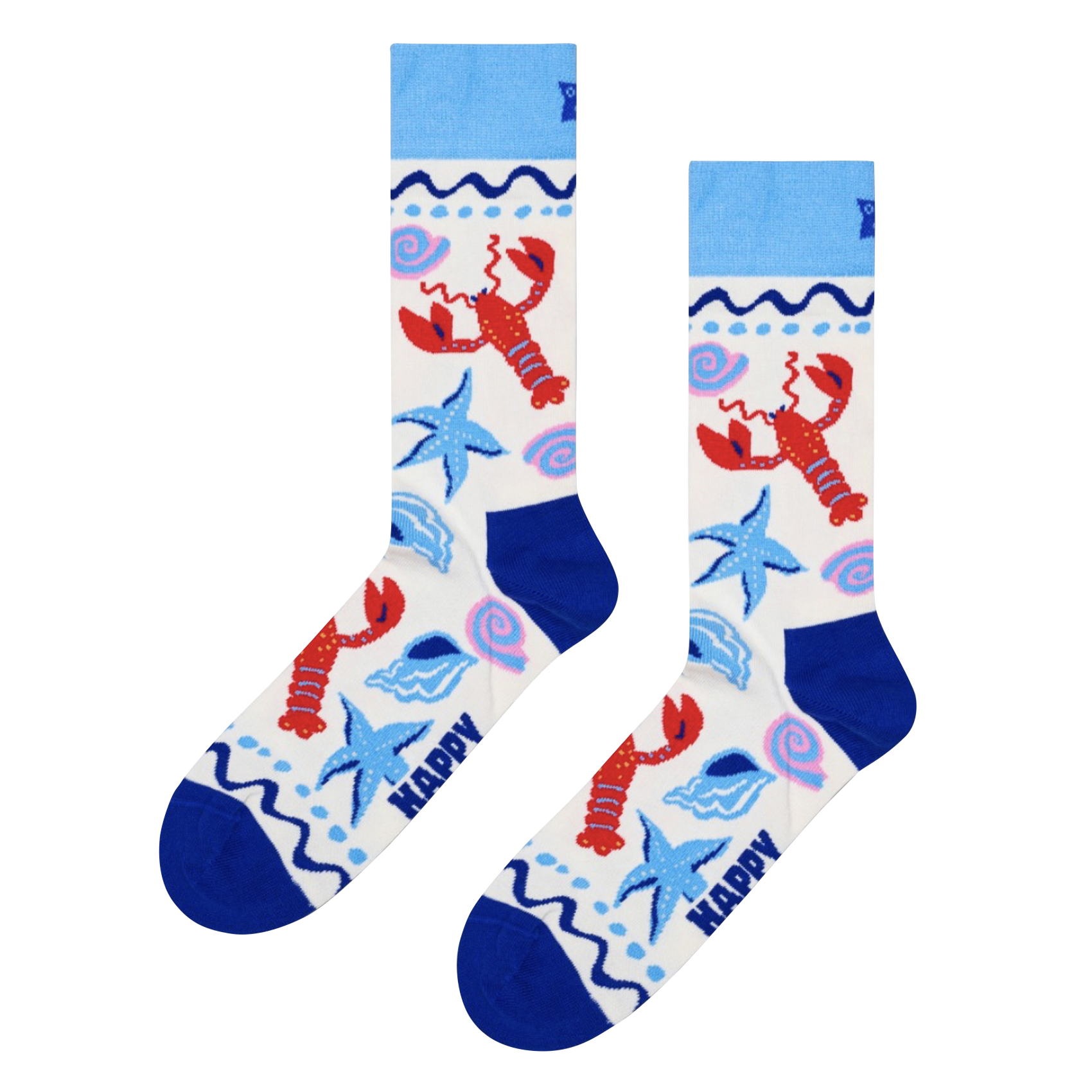 Chaussettes en coton mélangé HAPPY SOCKS Blanc