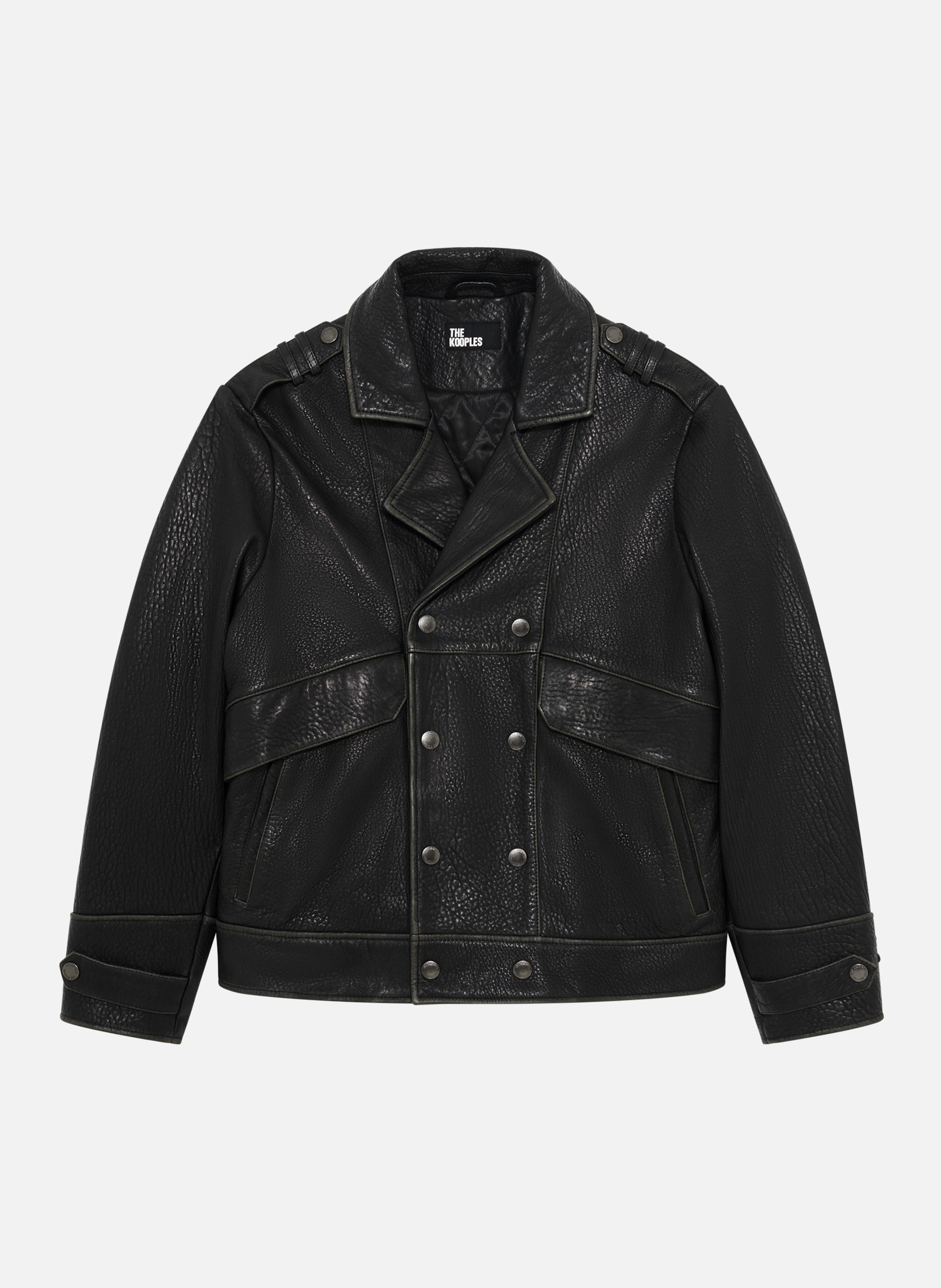 Bengale suede zipped jacket THE KOOPLES Black