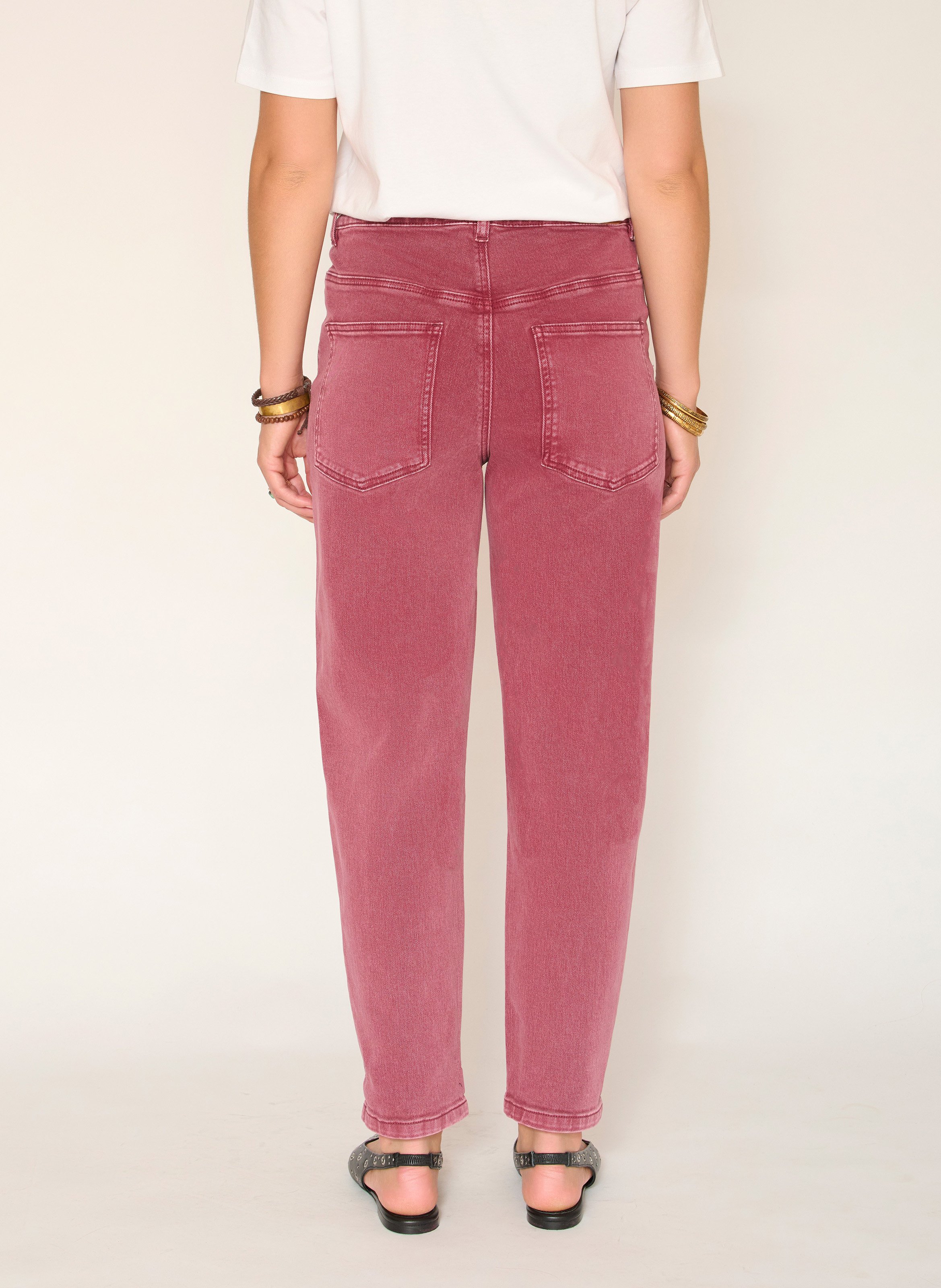 Jean slim en coton mélangé MKT Rouge