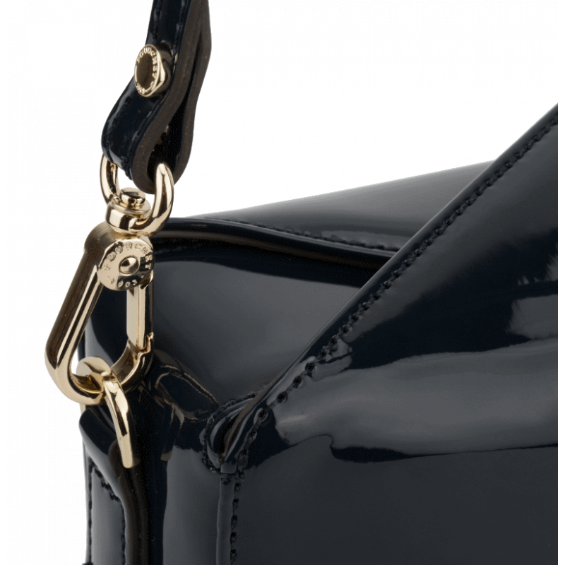 Shoulder bag - synthetic and leather POURCHET Black