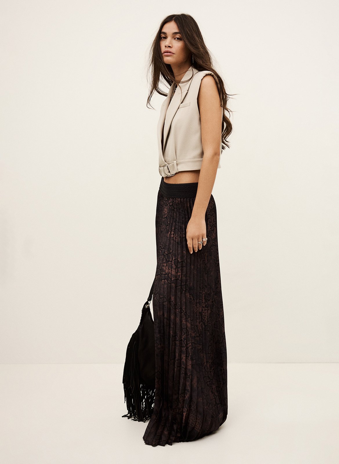 Top col tailleur BA&SH Beige