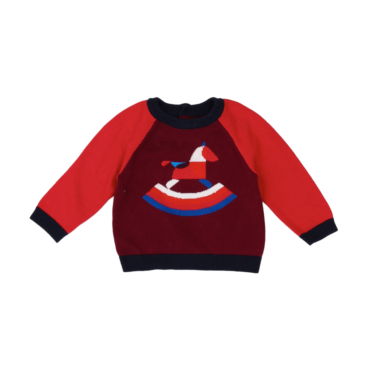Red baby sweatshirt - 12 months JACADI - Seconde Main Red