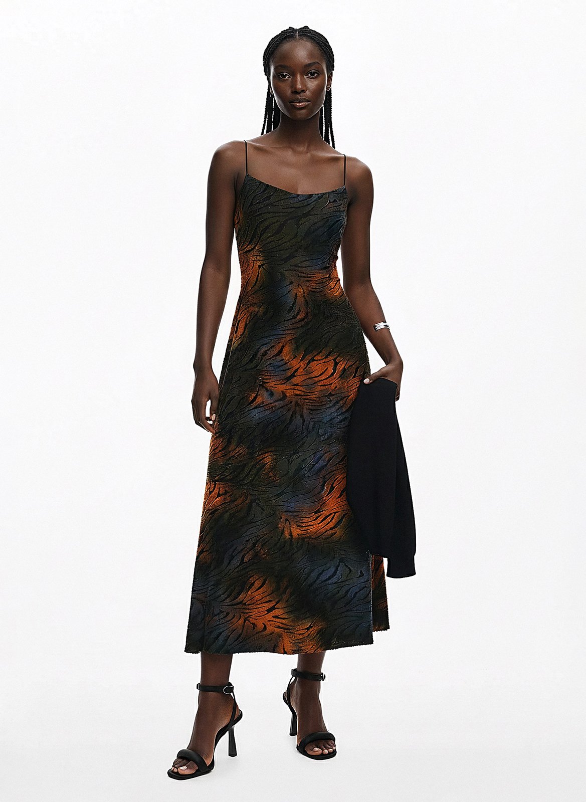 Robe longue 2 en 1 imprimée DESIGUAL Vert