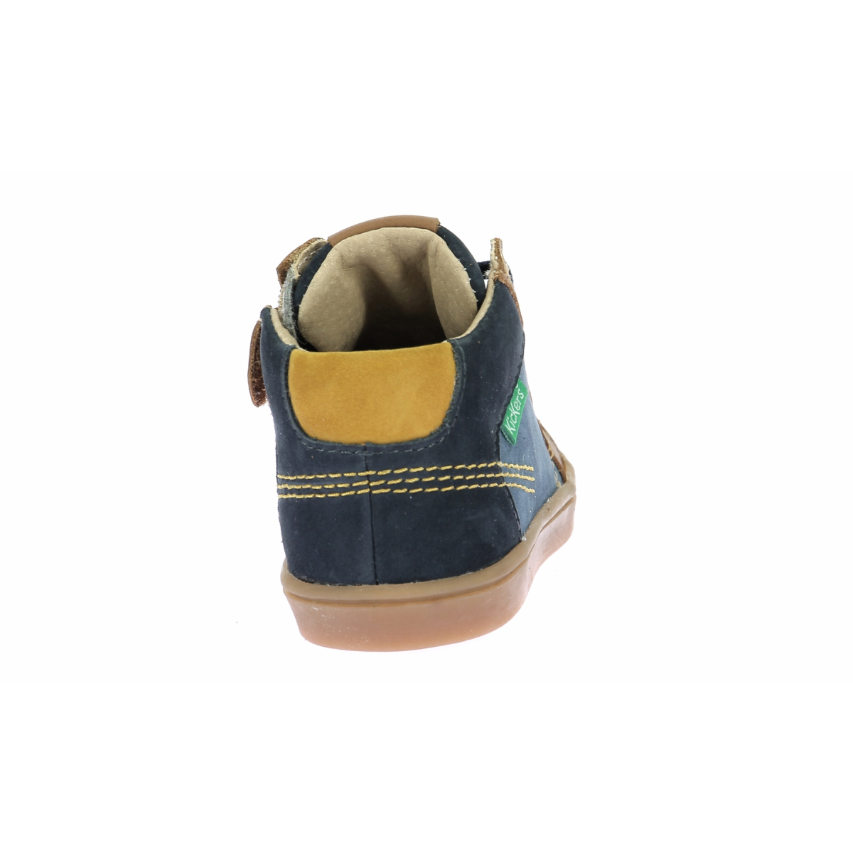 High-top leather sneakers KICKERS Blue