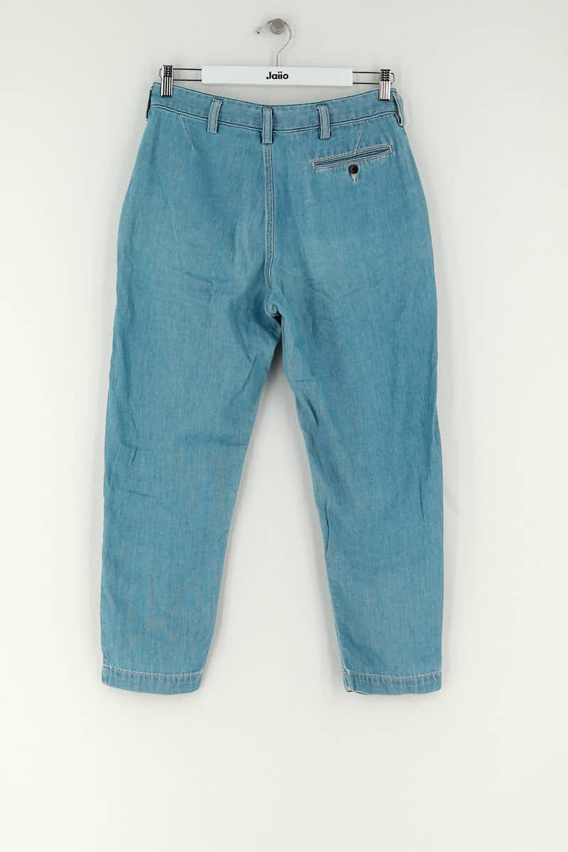 - Straight-leg jeans
- 5 pockets
- Straight cut
- Faded effect BELLEROSE - Seconde Main Blue