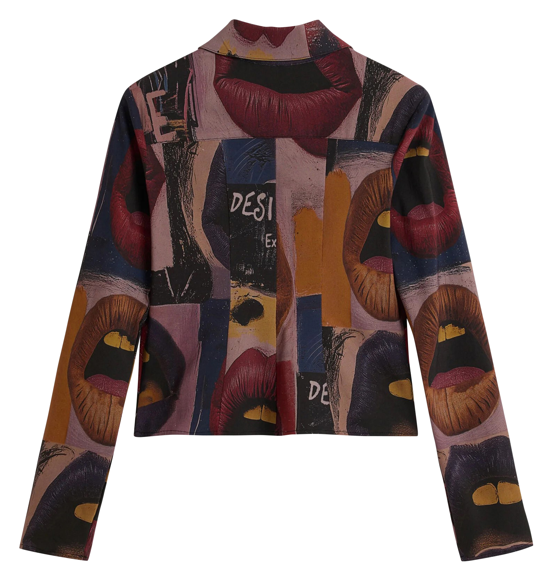 Gilet col classique imprimé DESIGUAL Noir