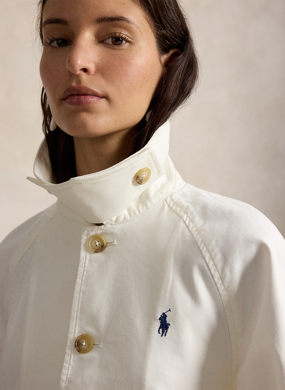 Veste ample en coton POLO RALPH LAUREN Beige