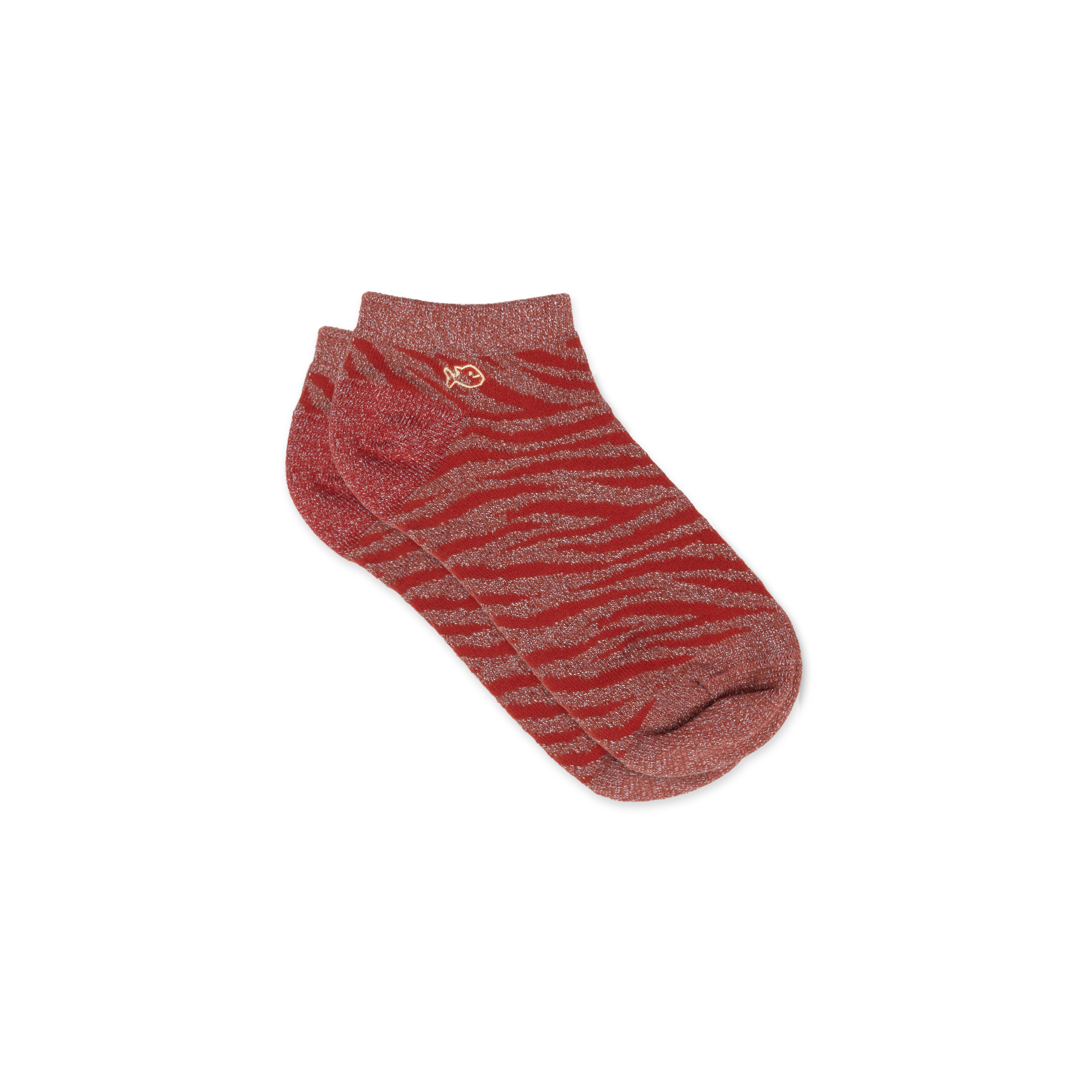 Combed cotton zebra ankle socks BILLYBELT