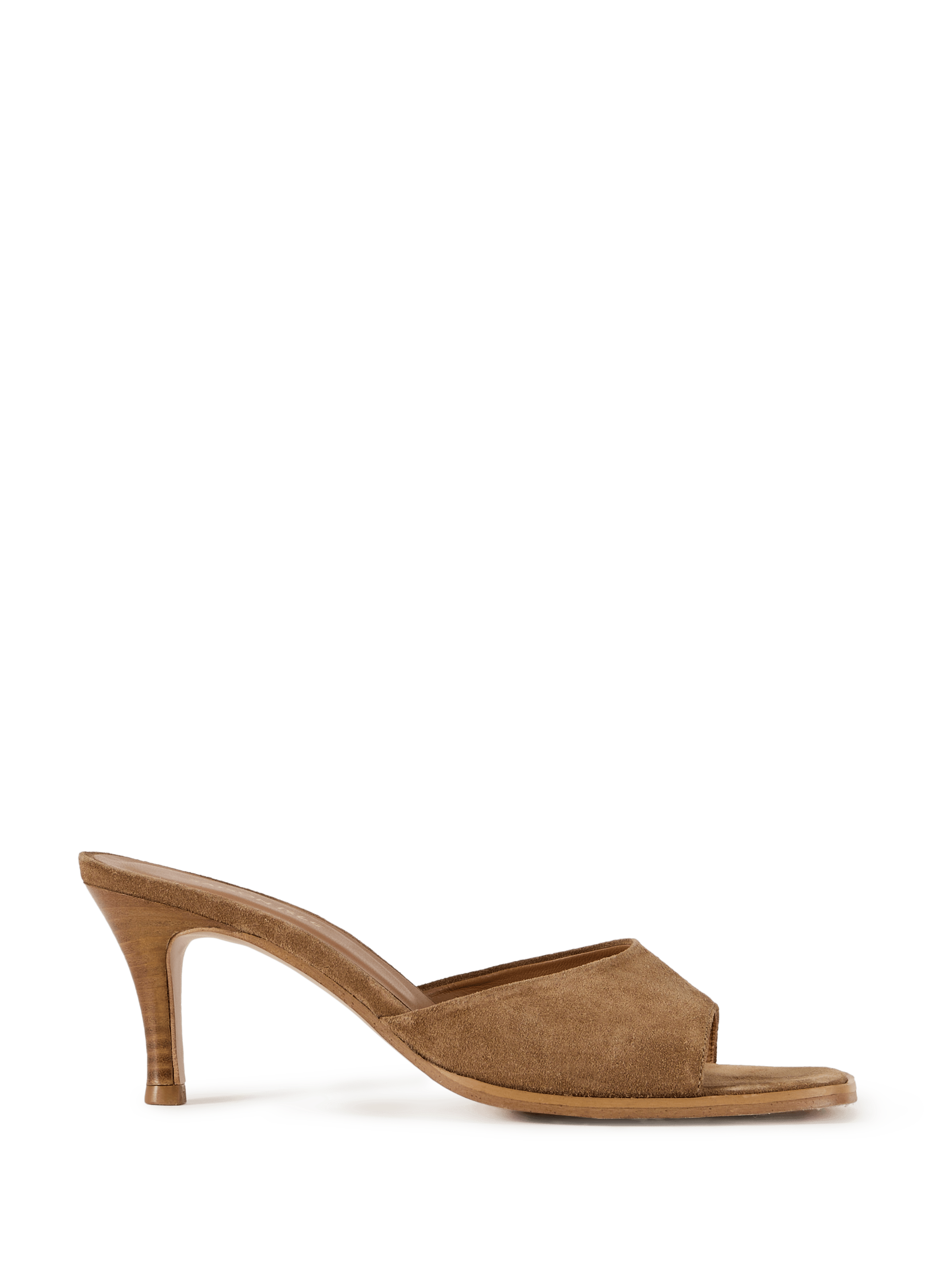 Mules en cuir velours SAISON 1865 Beige