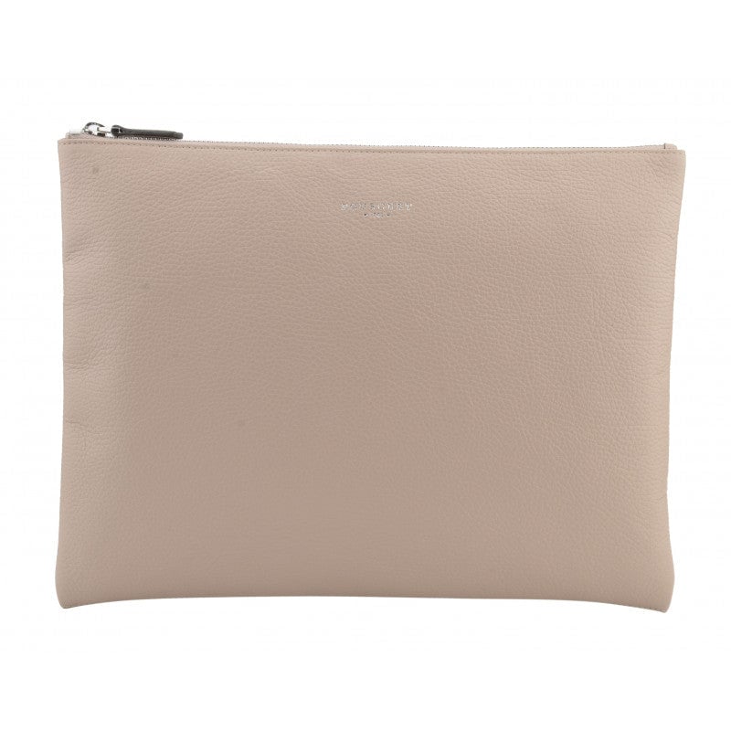 Calfskin leather shoulder bag Brown