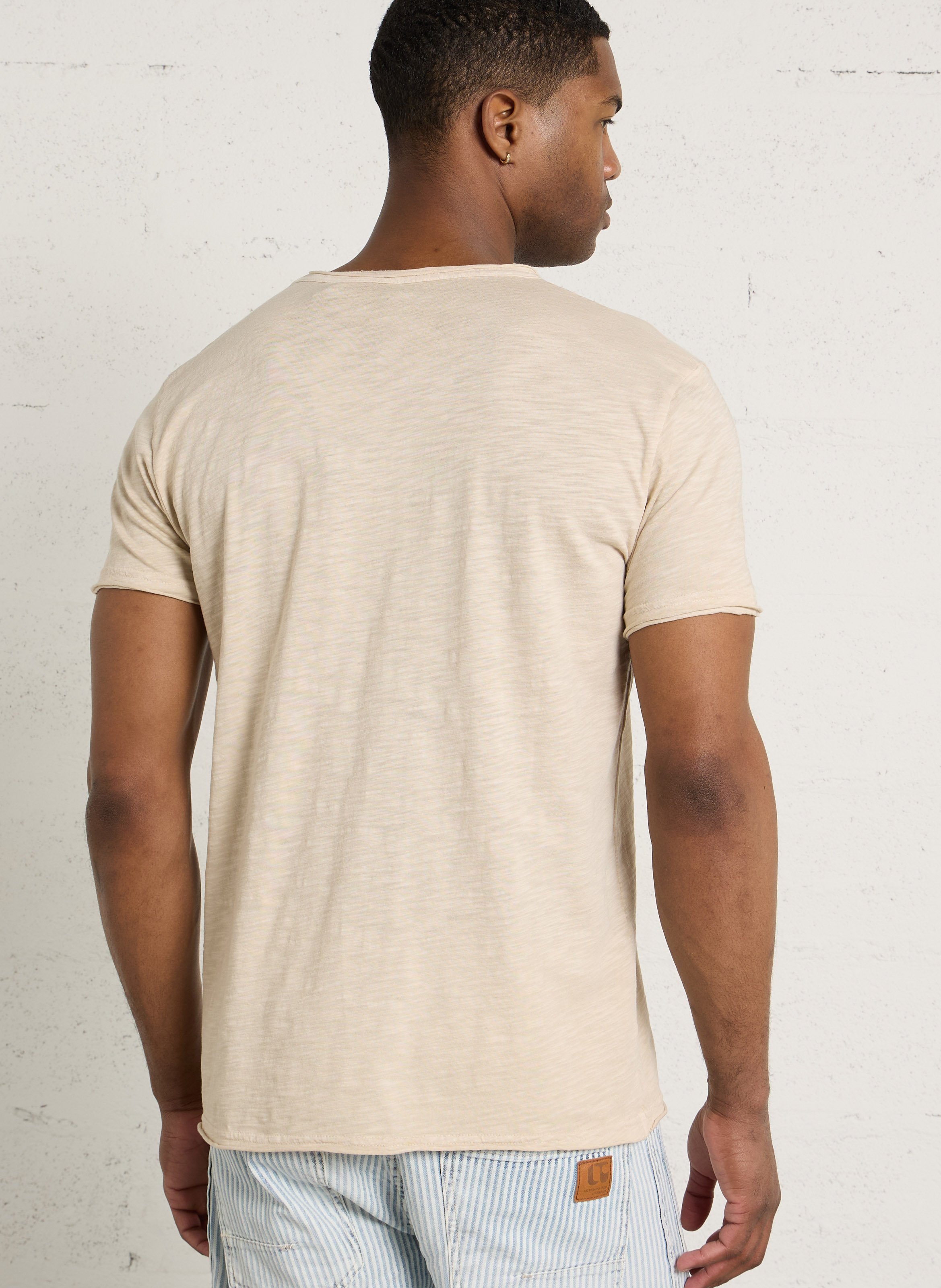 T-shirt met korte mouwen in effen kleur LE TEMPS DES CERISES Grijs