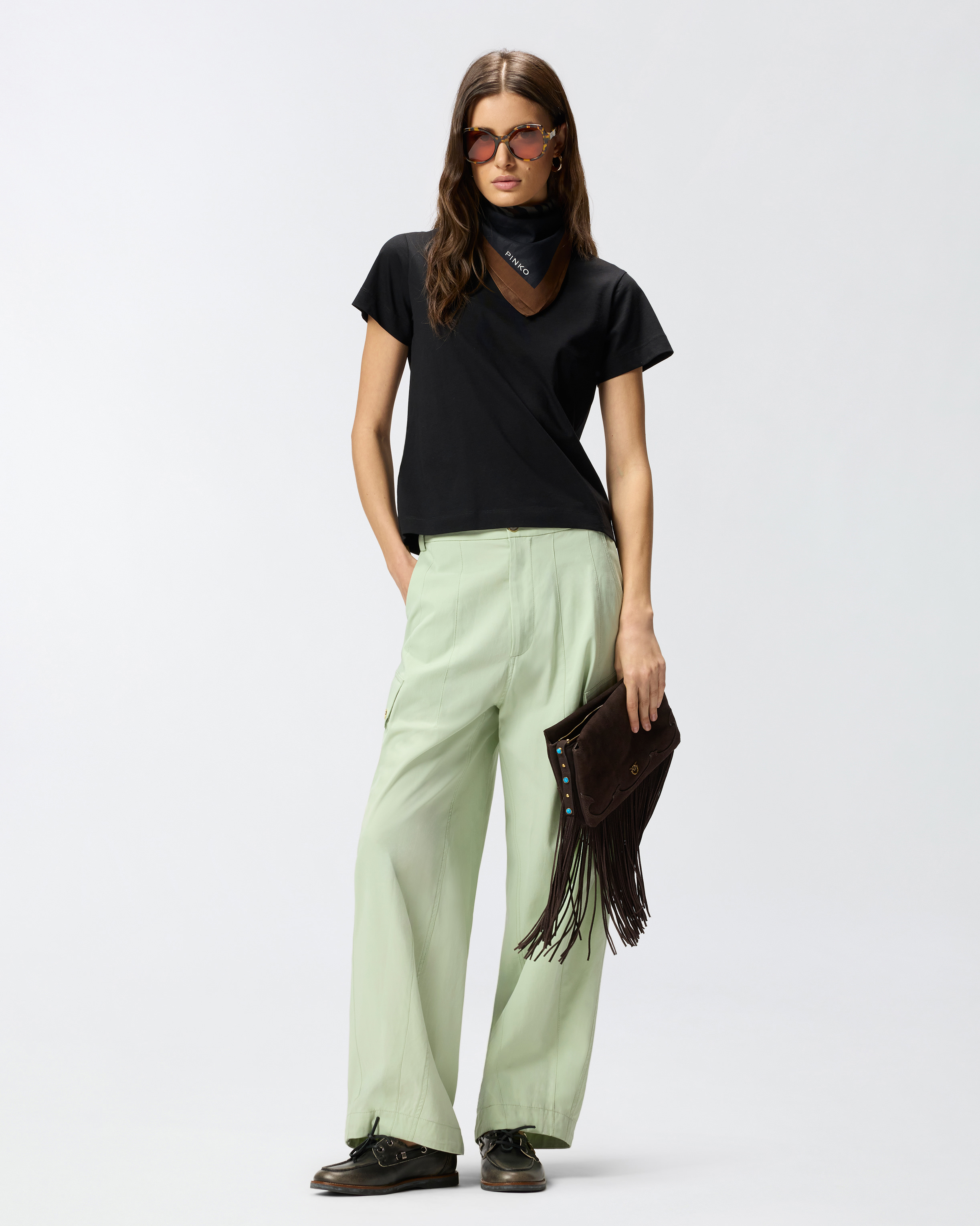 Pinko logo t-shirt Black