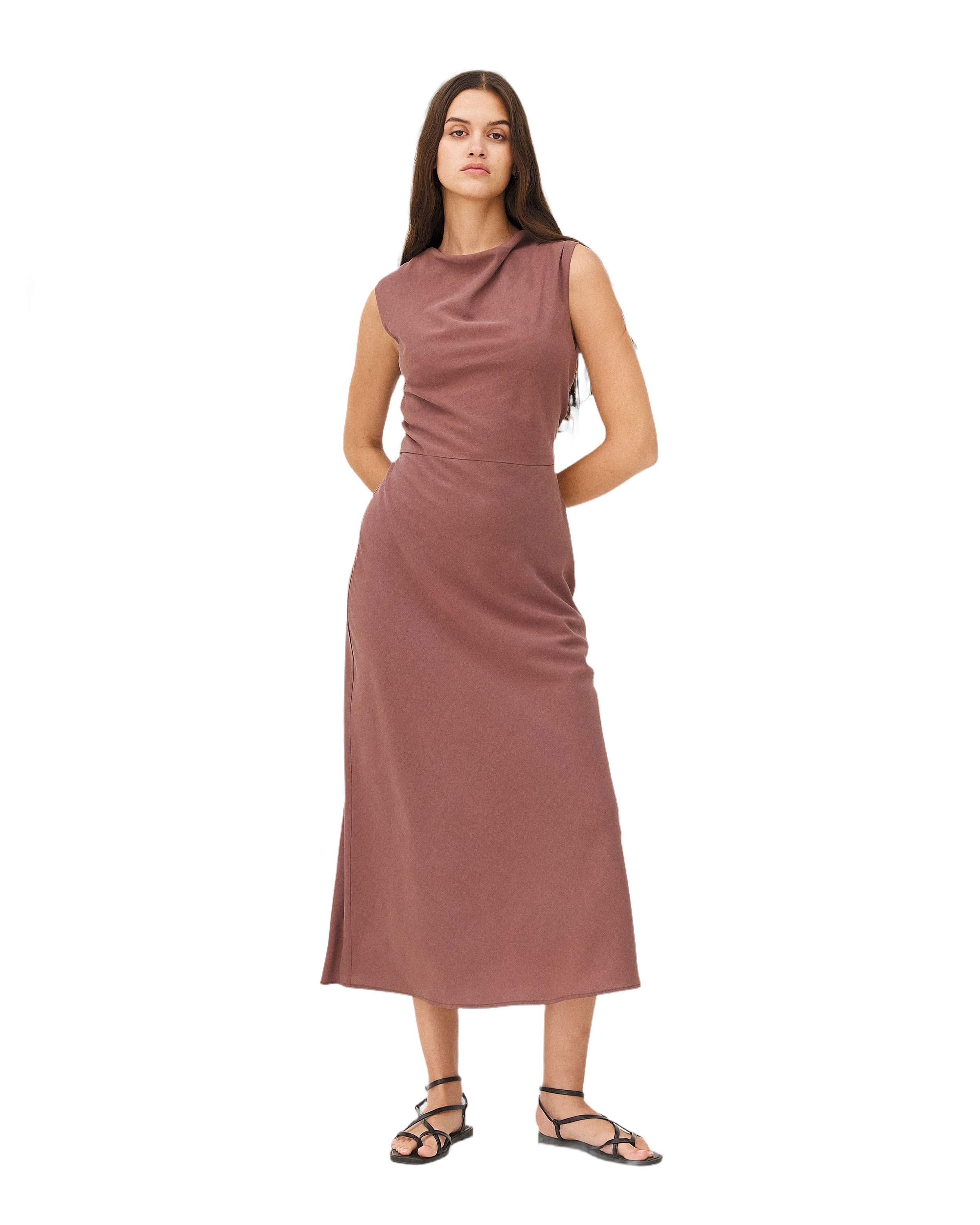 Long dress Noyoco Brown