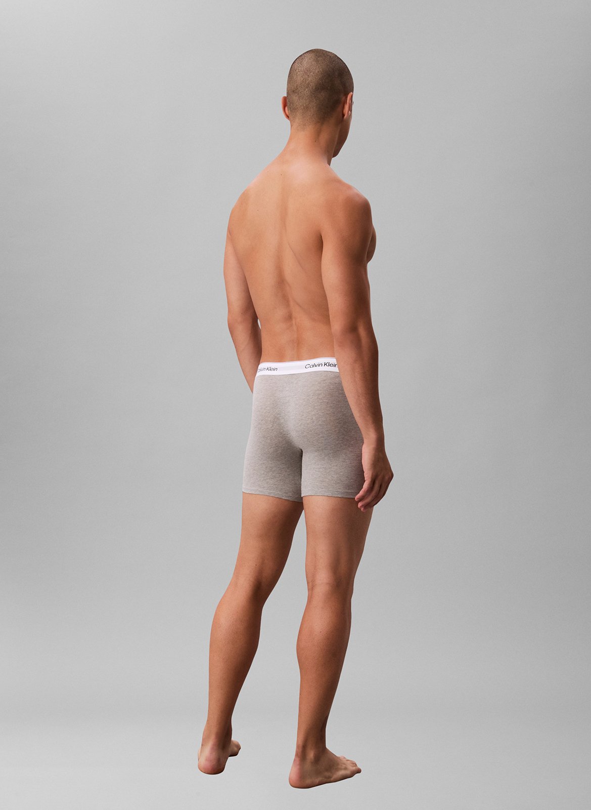 Set van 3 effen boxershorts | Veelkleurig CALVIN KLEIN UNDERWEAR Heren