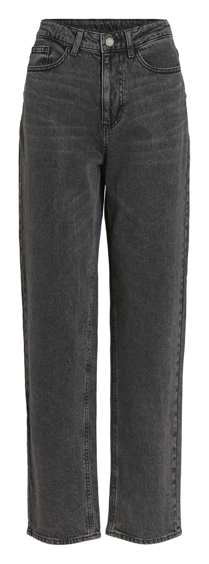 Cotton-blend straight-leg jeans VILA Grey