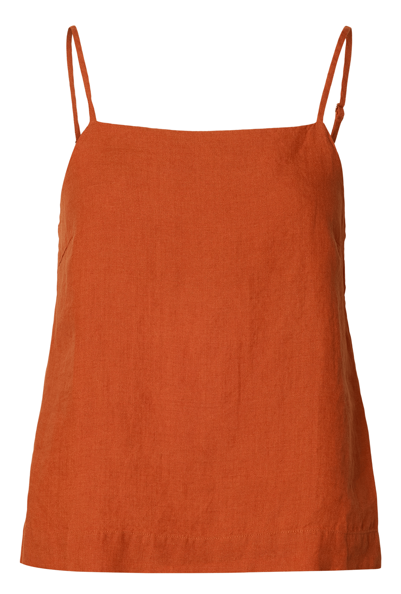 Loose linen organic top SELECTED Brown