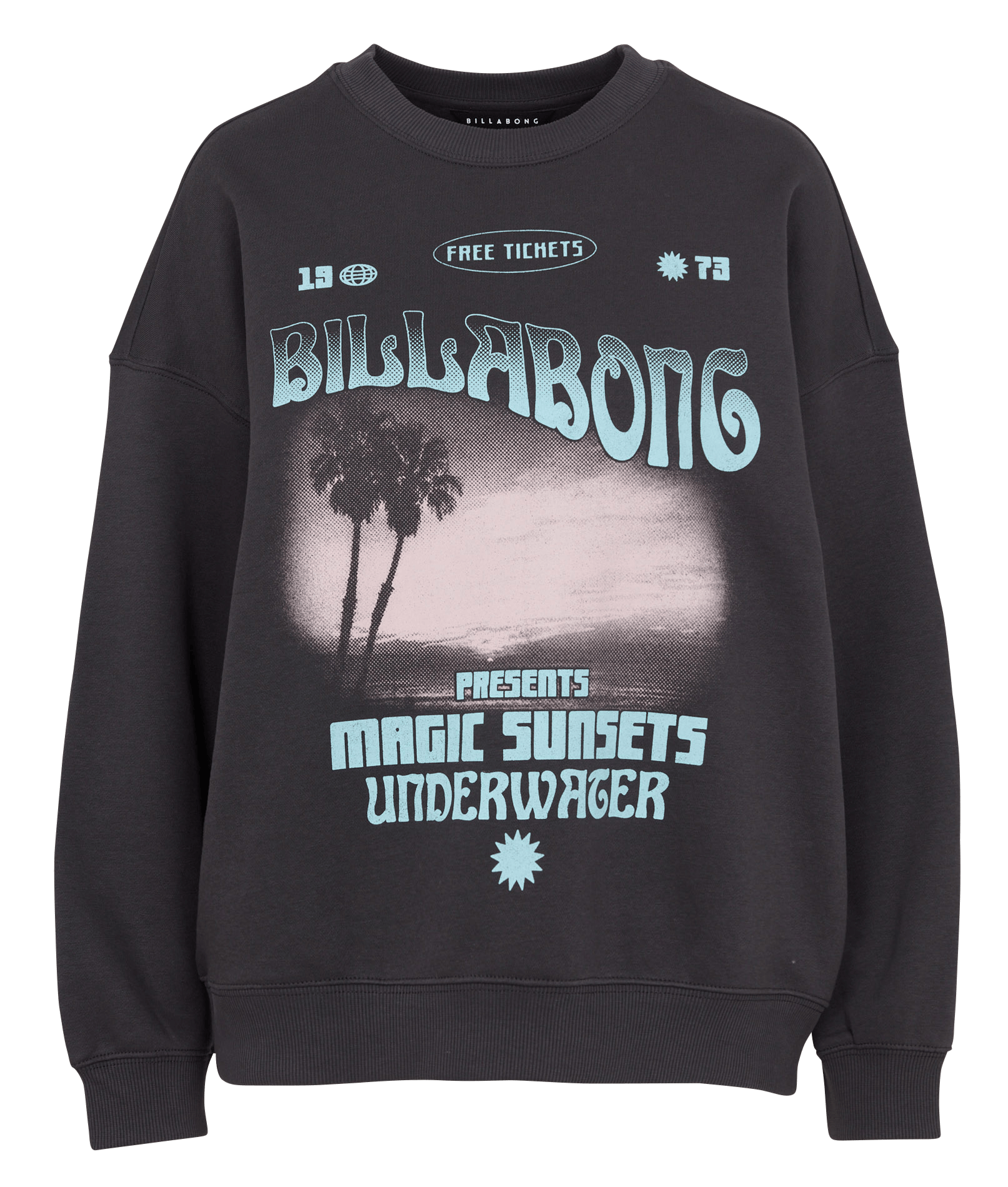 Pull droit à motif en coton  BILLABONG Noir