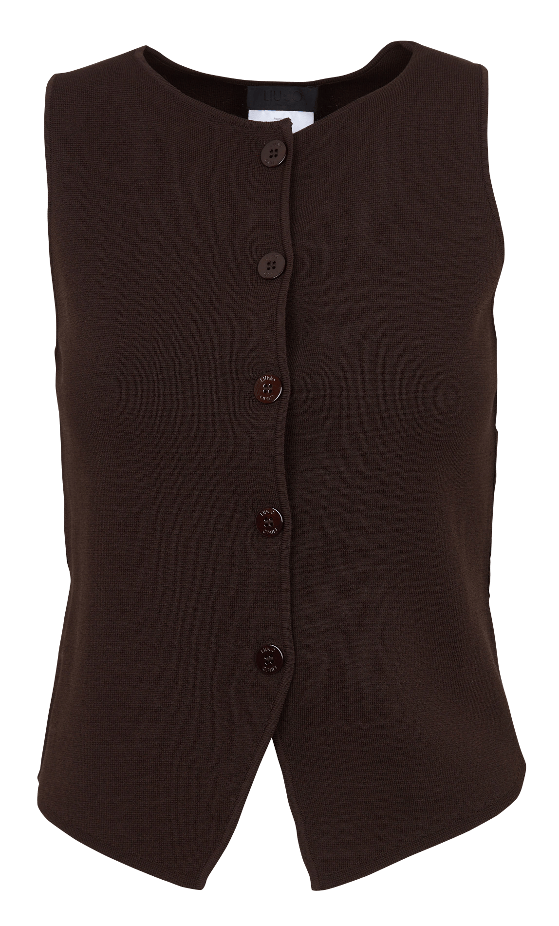 Gilet col rond  LIU JO Marron