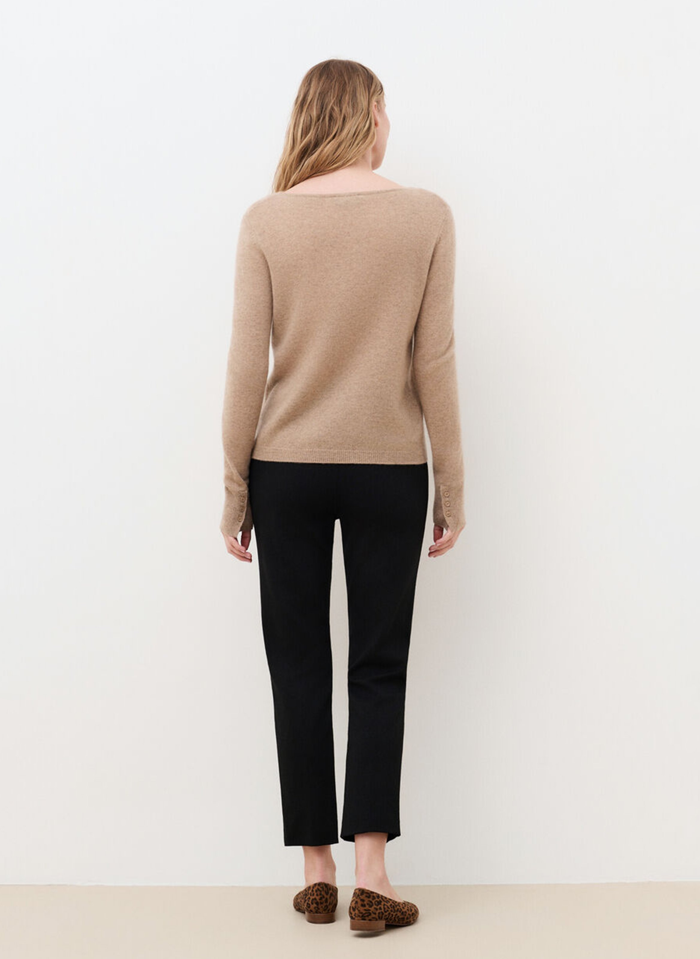 Pull en cachemire col bateau | Marron CAROLL Femme