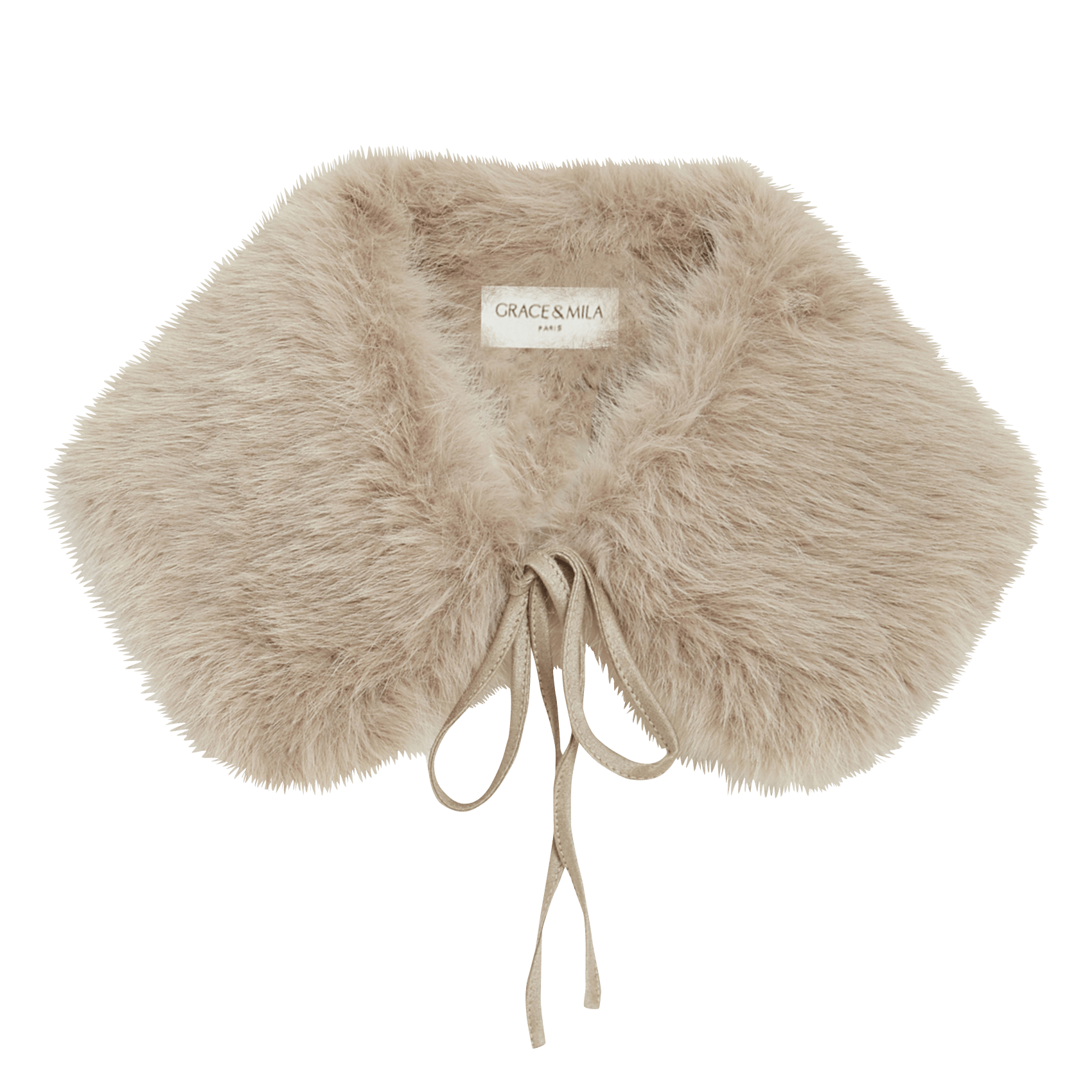 Removable faux fur-effect collar GRACE ET MILA
