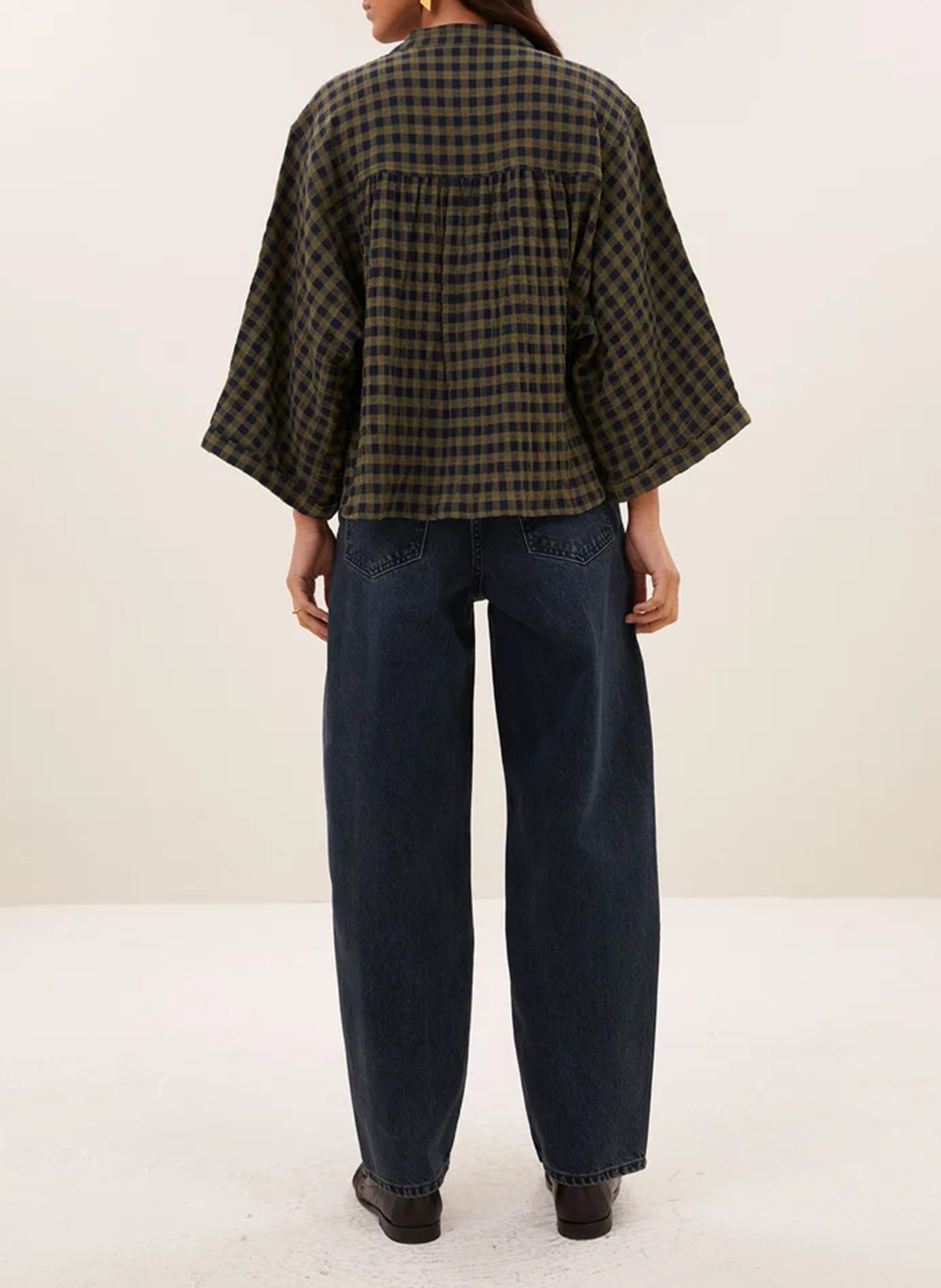 Blouse droite col rond  | Vert BY BAR Femme