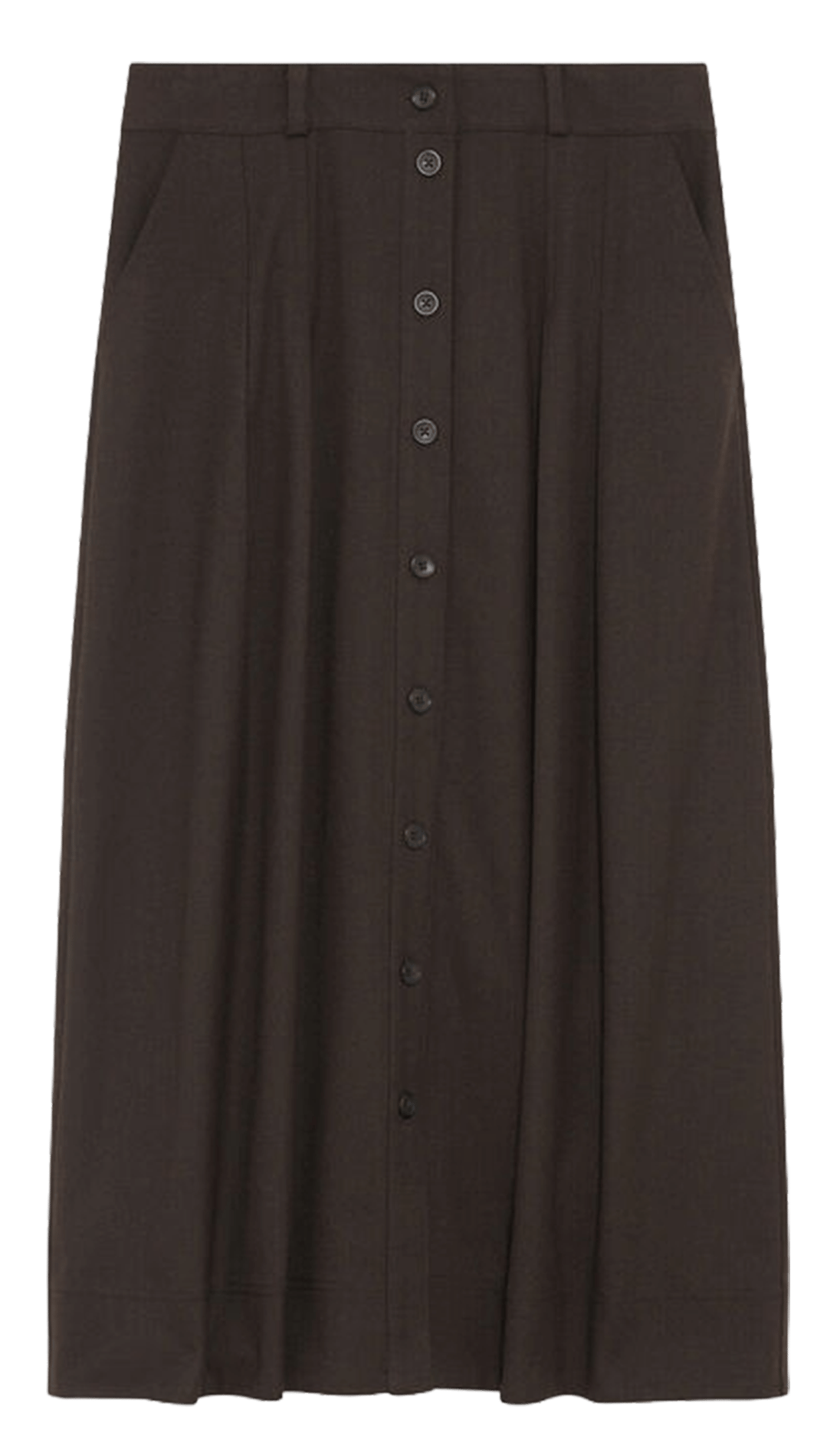 Jupe longue évasée | Marron CAROLL Femme