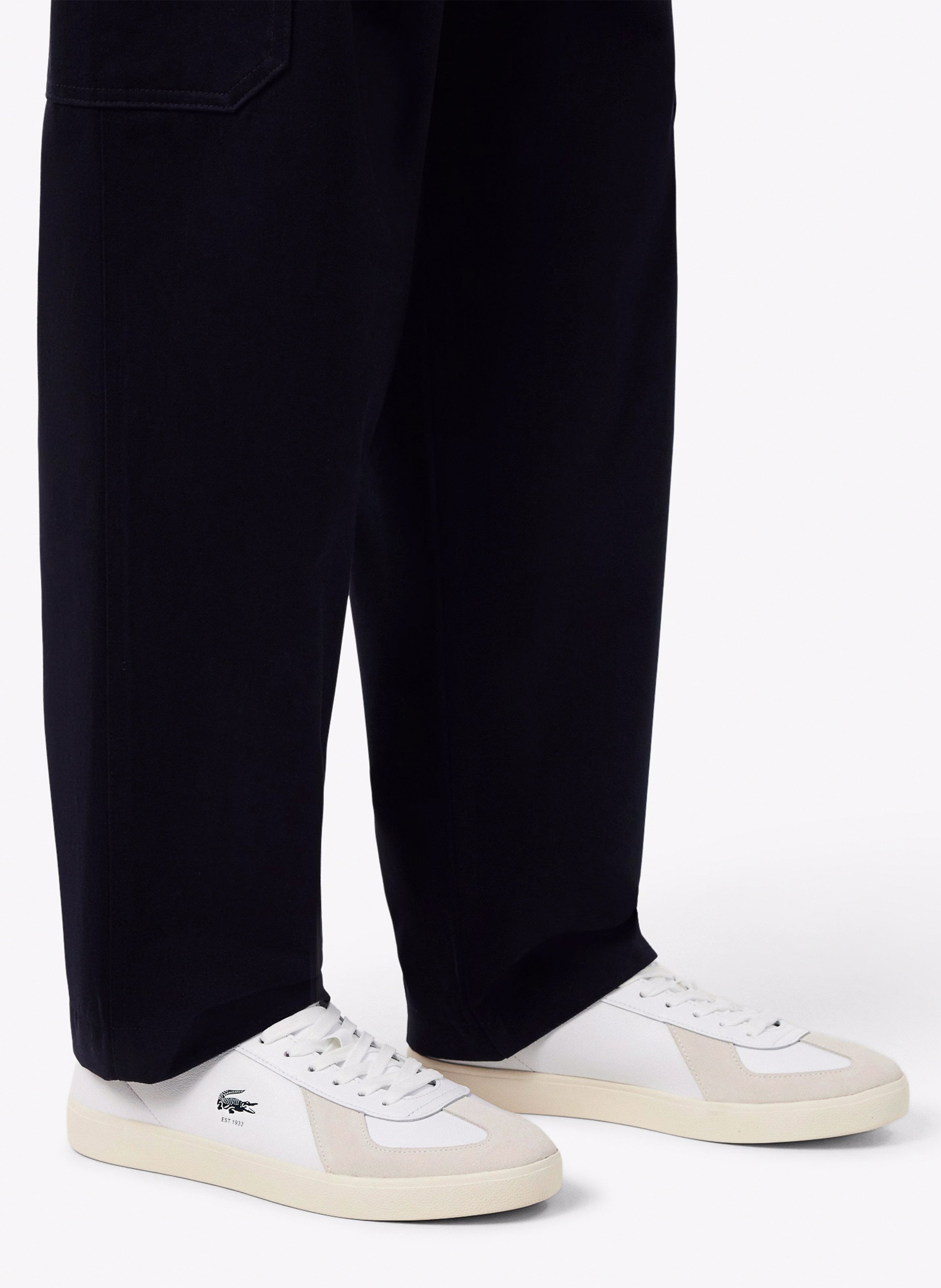Baskets basses en cuir LACOSTE Multicolore