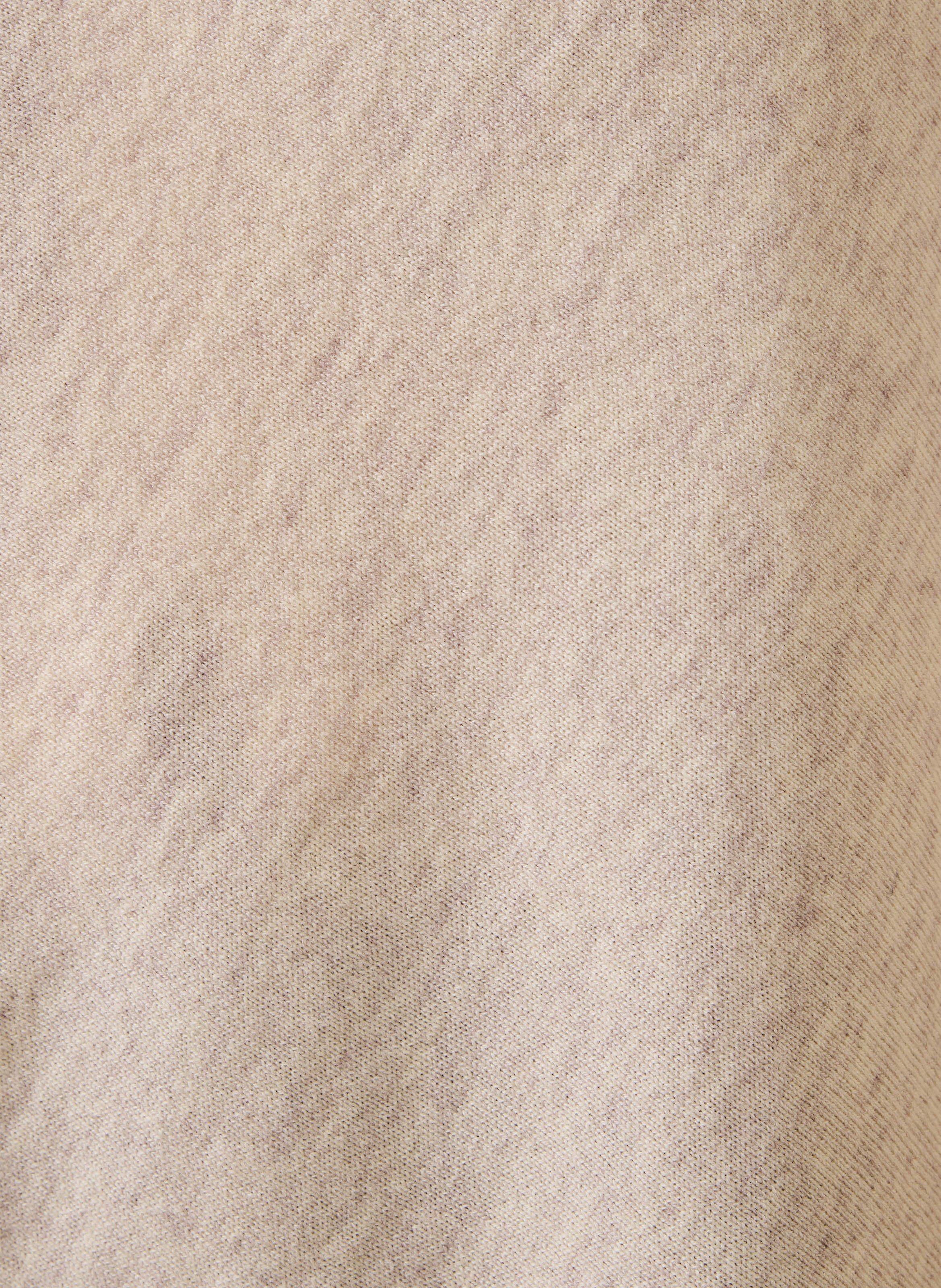 Asymmetrischer Poncho aus Wolle und Kaschmir LA FEE MARABOUTEE Beige