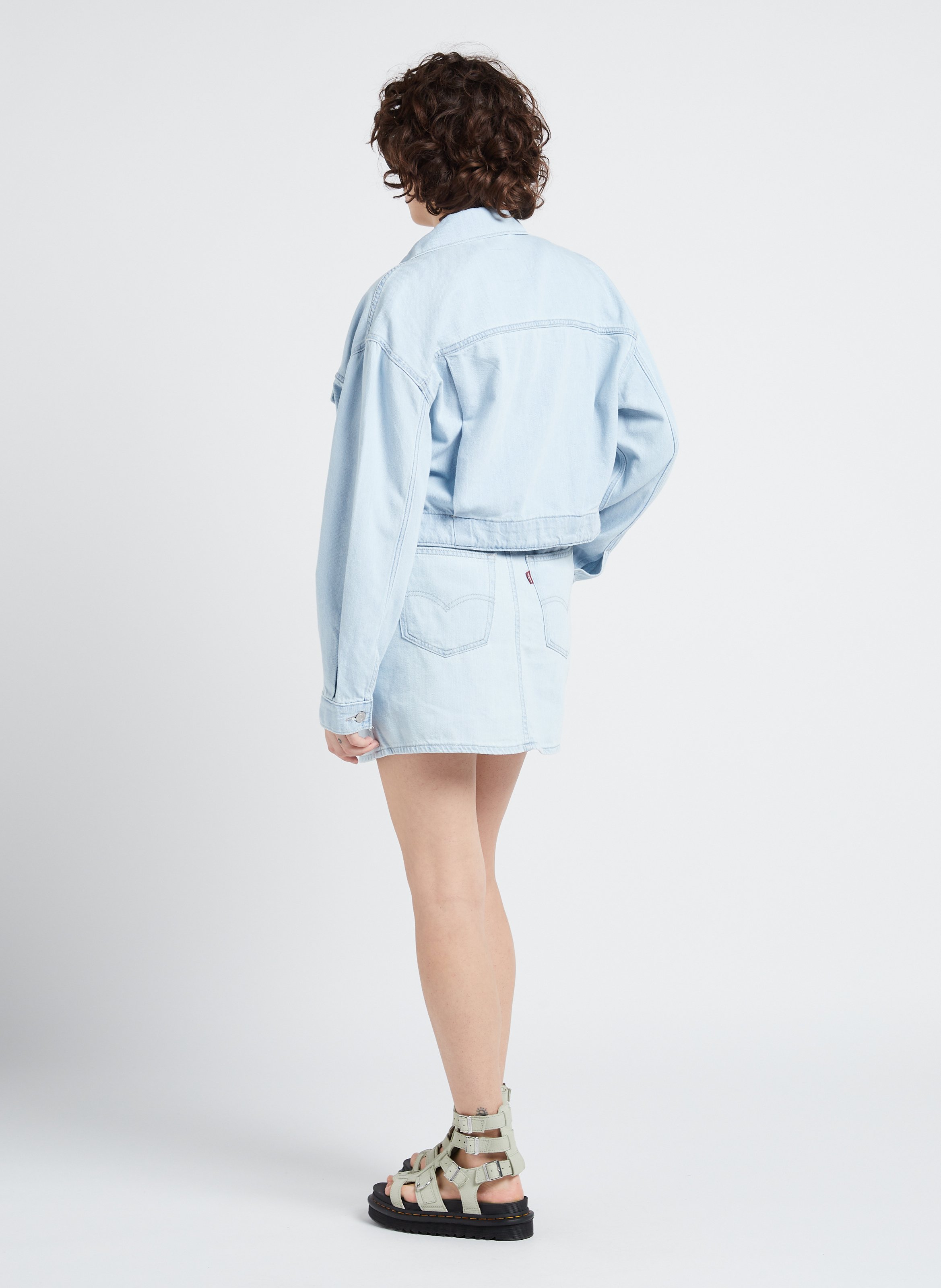 Korte spijkerrok | katoenblend LEVI'S Blauw