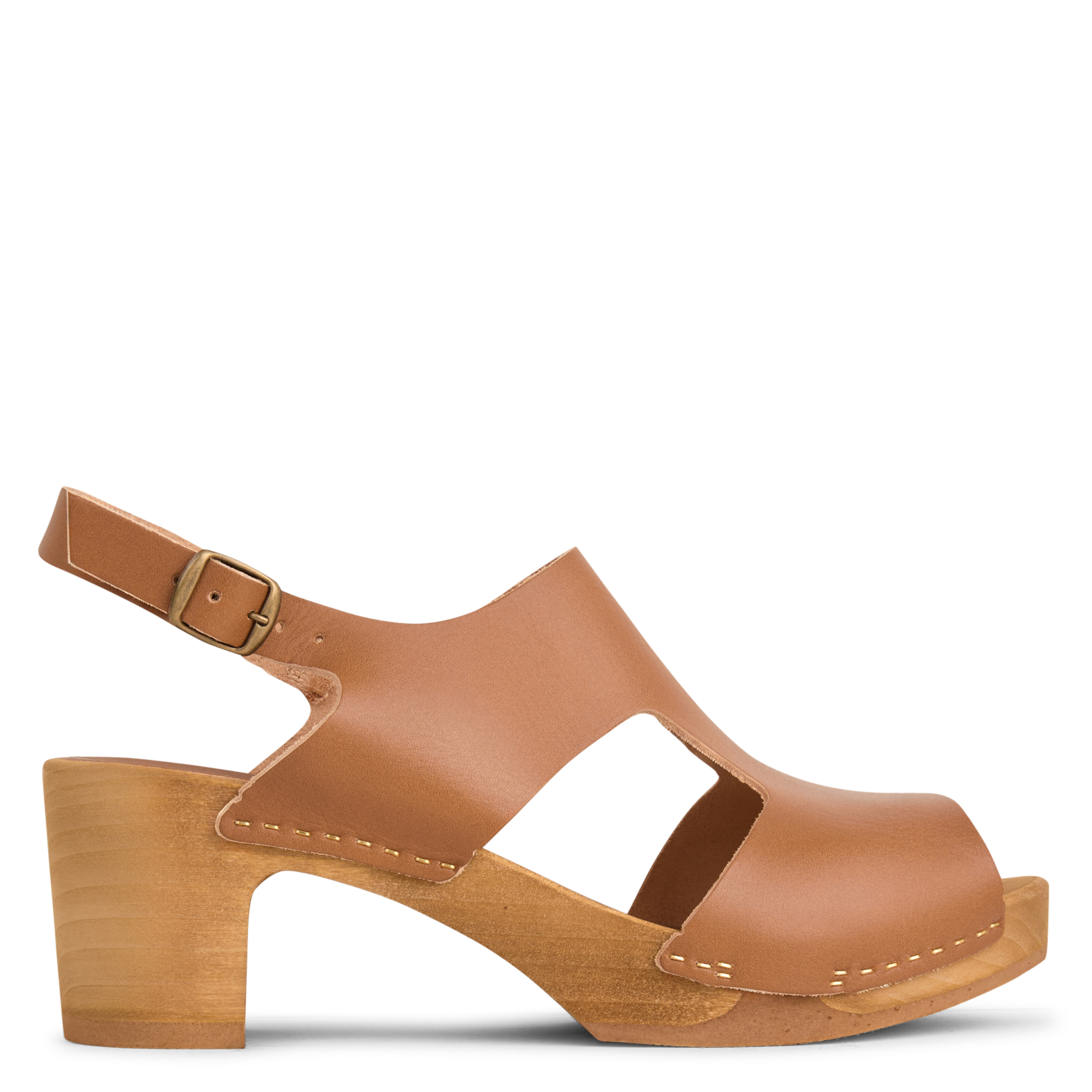 High leather gladiator sandals BOSABO Brown