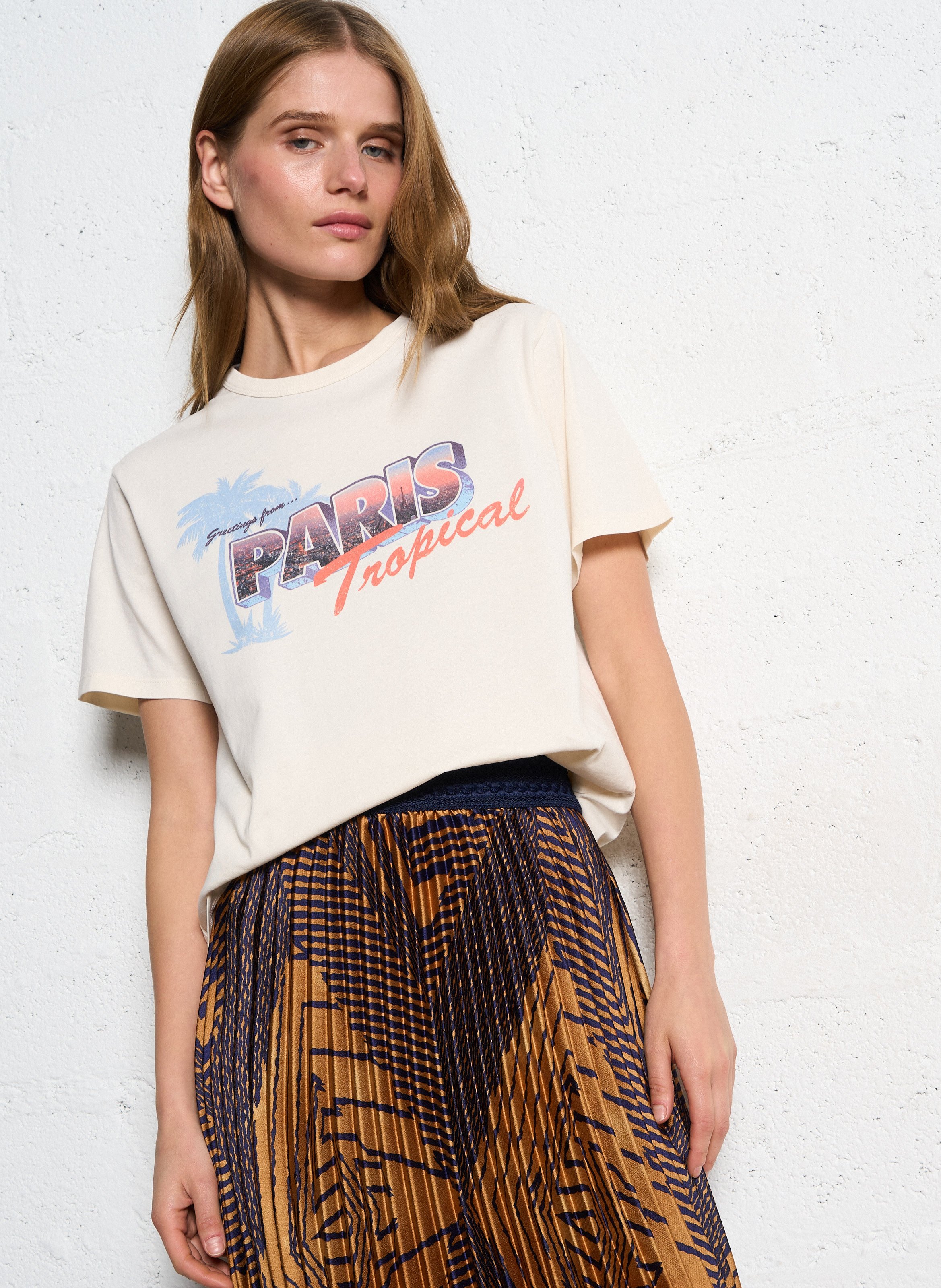 Cotton printed T-shirt HARTFORD Multicolored