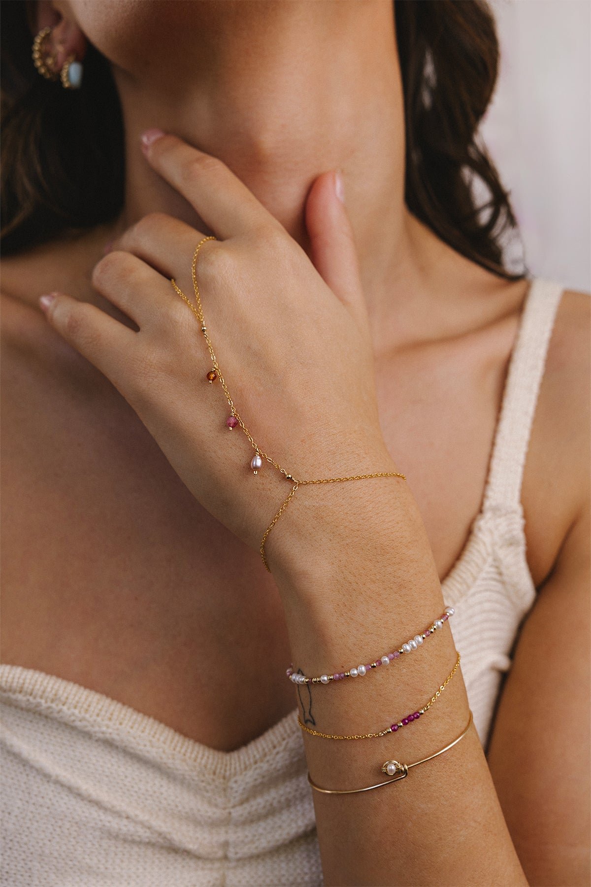 Thea Bracelet - Ruby YAY Pink