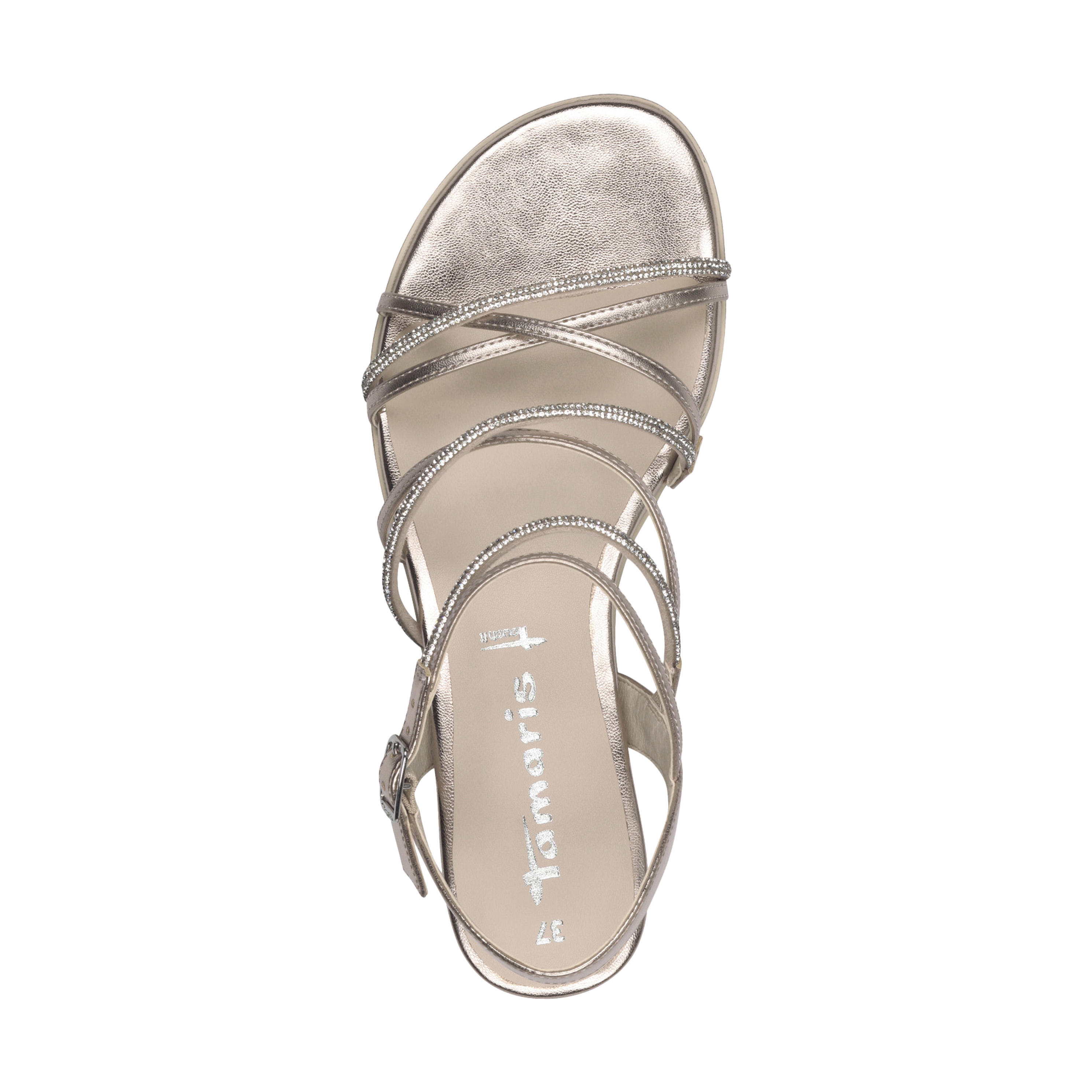 Strappy sandals TAMARIS Golden