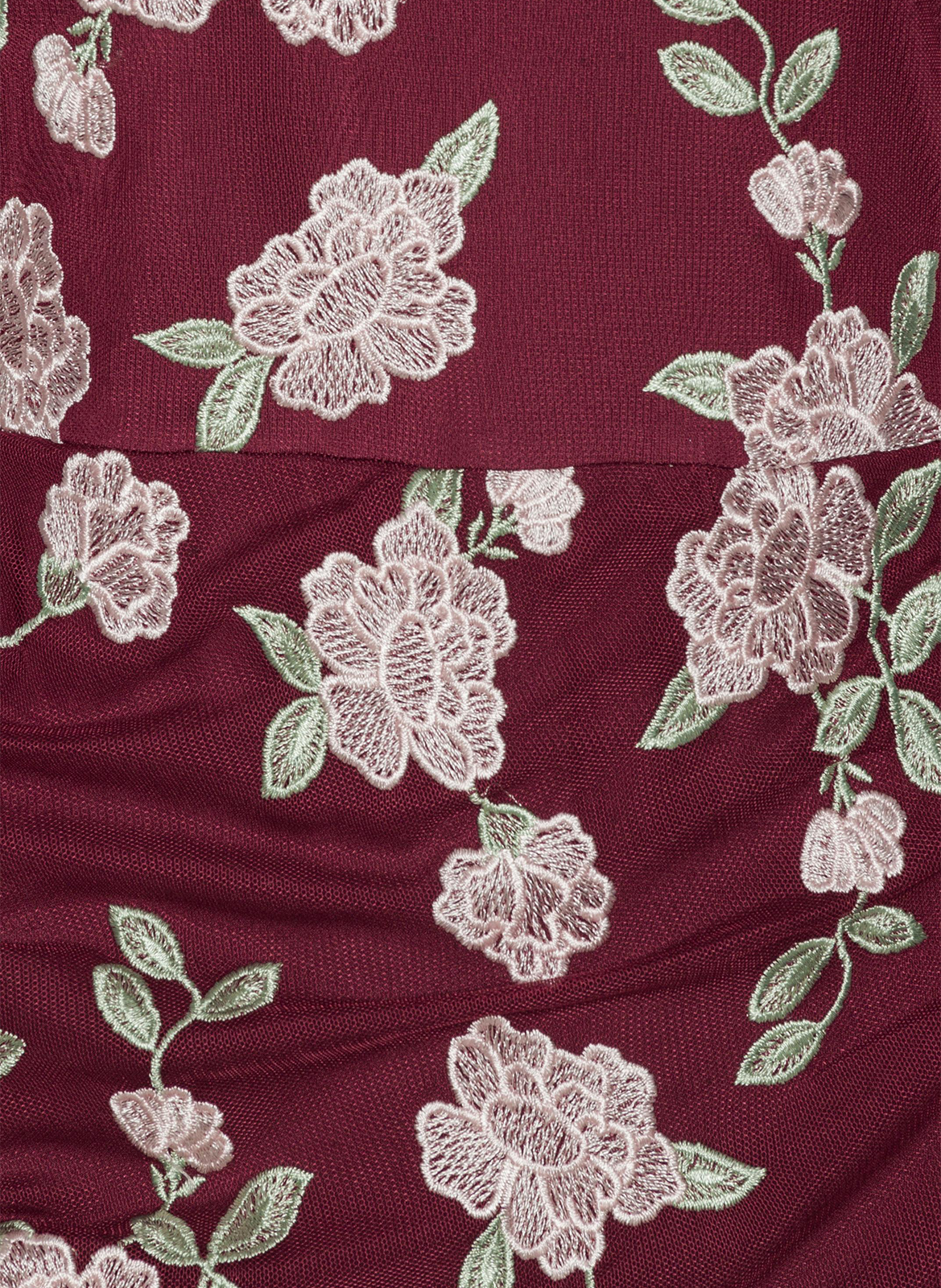 Long embroidered high-neck dress ROTATE Brown