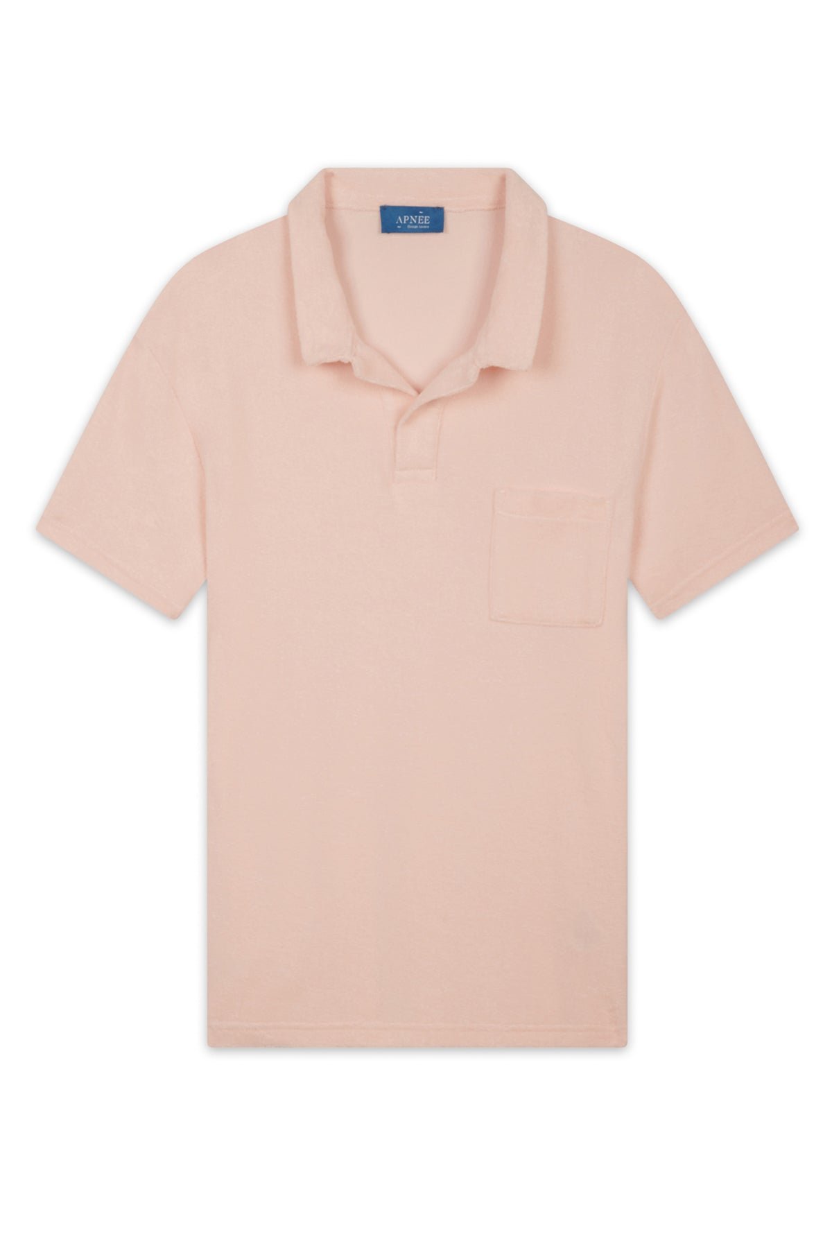 Short-sleeved polo shirt with lapel collar APNEE Pink
